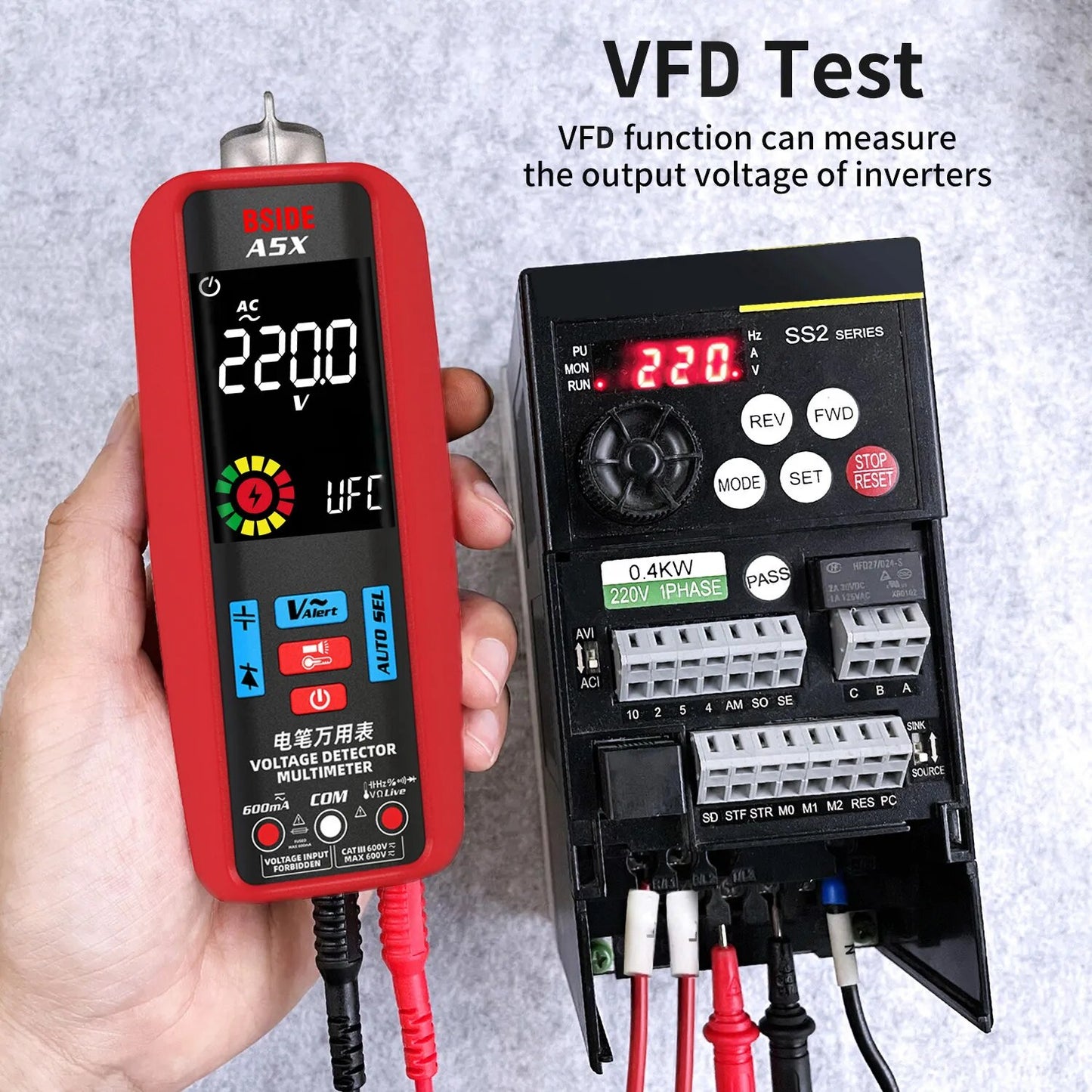 BSIDE Professional Digital Multimeter Smart Automatic Multitester Ammeter VFC C image 8