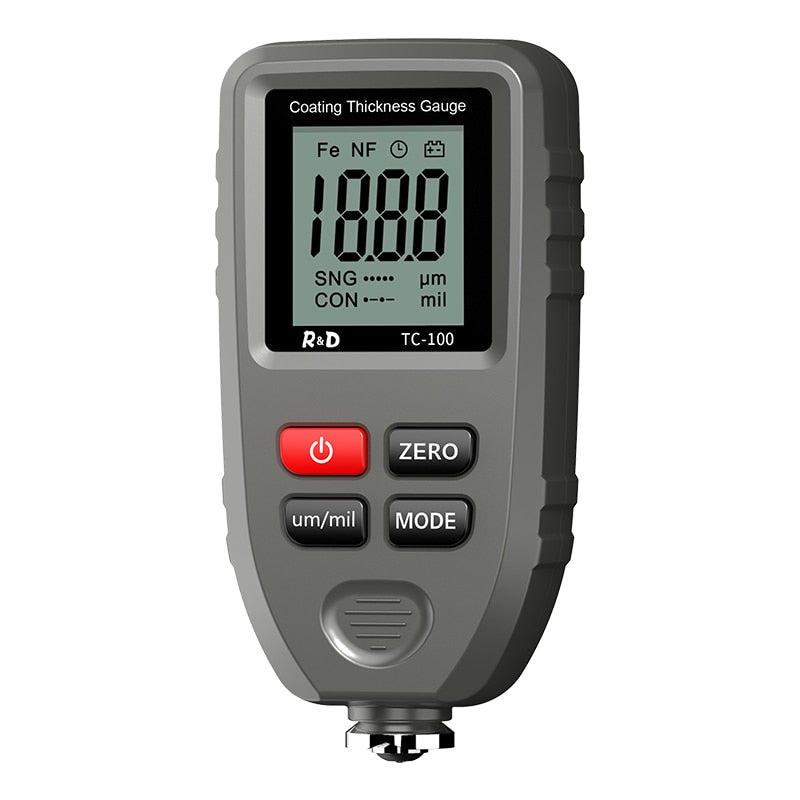 R&D TC100 Coating Thickness Gauge 0.1micron/0-1300 Car Paint Film Thickness Tes image 2