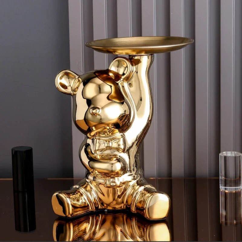 Light luxury ornaments, violent bear dolls small ornaments, living room TV cabi image 7