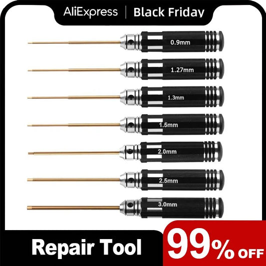 Mini Precision Hex Screwdriver Tool Set Allen Driver for RC Helicopter Drone Ai image 0