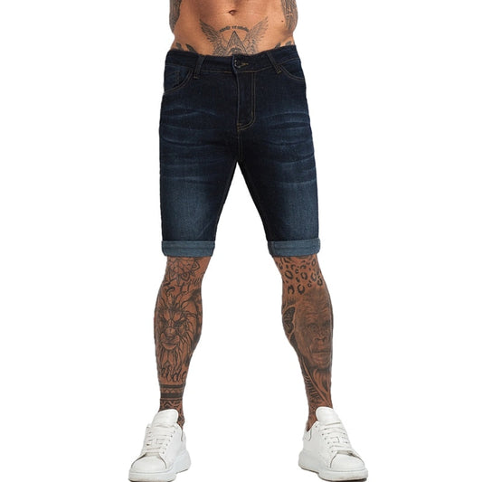 Mens Shorts Jeans Denim Shorts Black High Waist Ripped Summer Jeans Shorts for Men Brand Plus Size Casual Streetwear Dk03