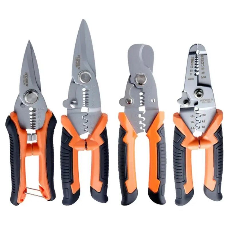 Multifunctional Professional Cable Wires Pliers Set Stripper Crimper Cutter Nee image 1