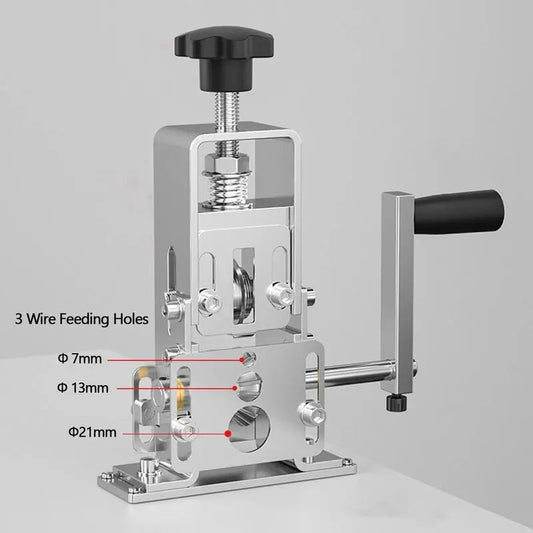 Manual Rotary Wire Stripper Machine Professional Wire Stripping Tool 1-21mm Cab image 0