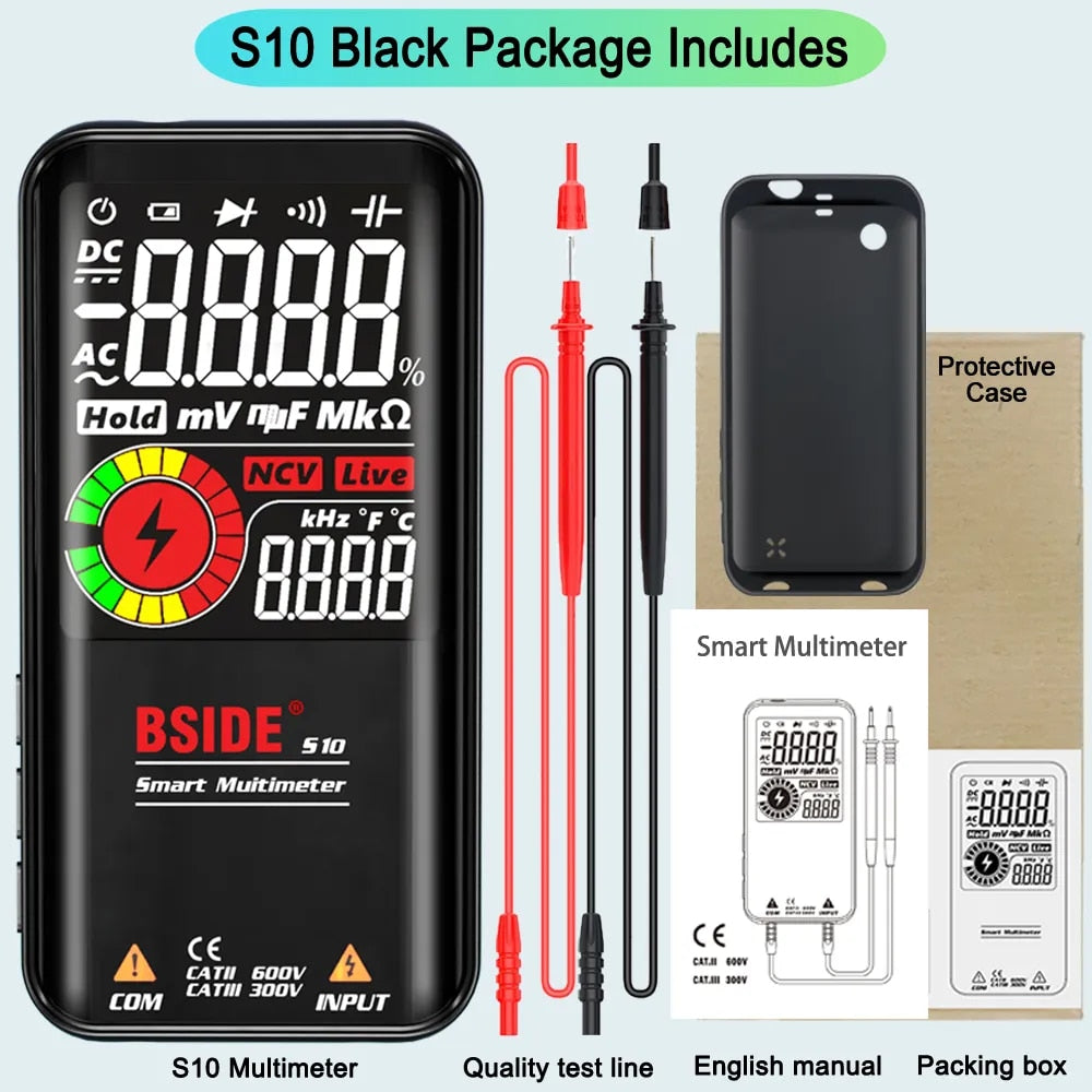 BSIDE Digital Multimeter Smart Electrician Tester USB Charge T-RMS DC AC Voltag image 8