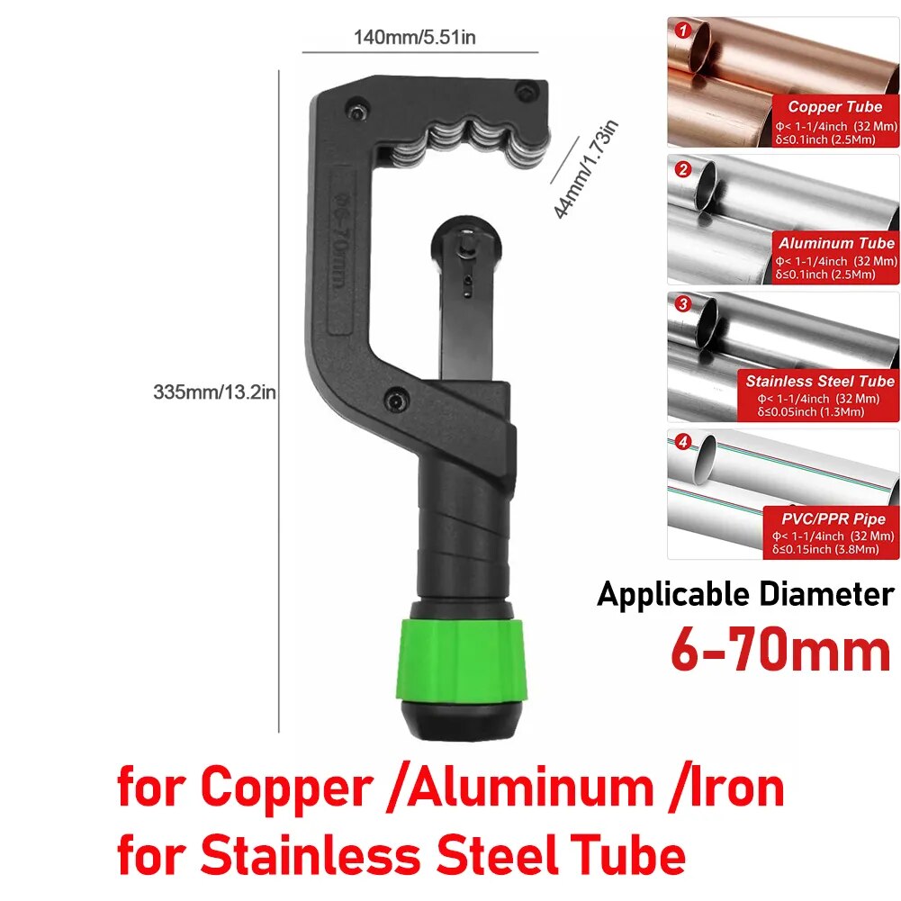 Pipe Cutter Tubing Cutter 4mm to 70mm Bearing Tubing Mini Pipe Cutter for Coppe image 3