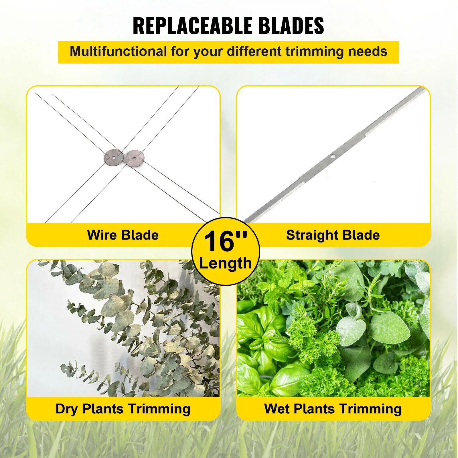 VEVOR Hydroponic Leaf Bowl Leaf Trimmer 16 19 24 Inch Twisted Spin Cut Garden T image 9
