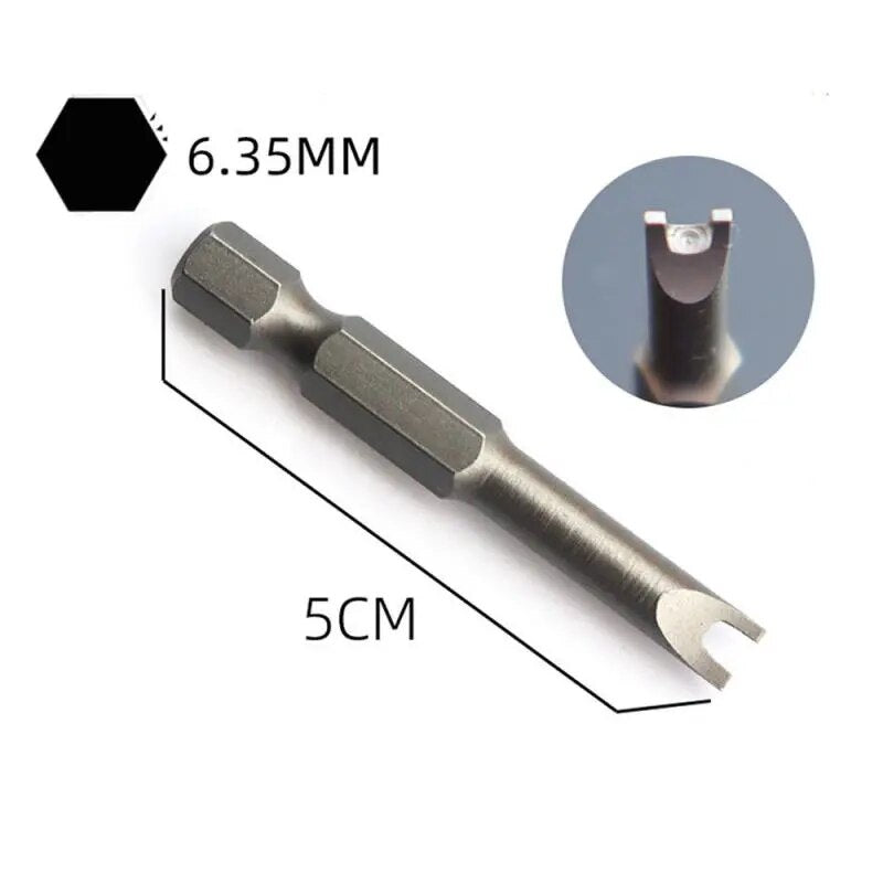 5Pcs Special-shaped Screwdriver Set 50mm U-shaped Y-Type Triangle Inner Cross T image 5