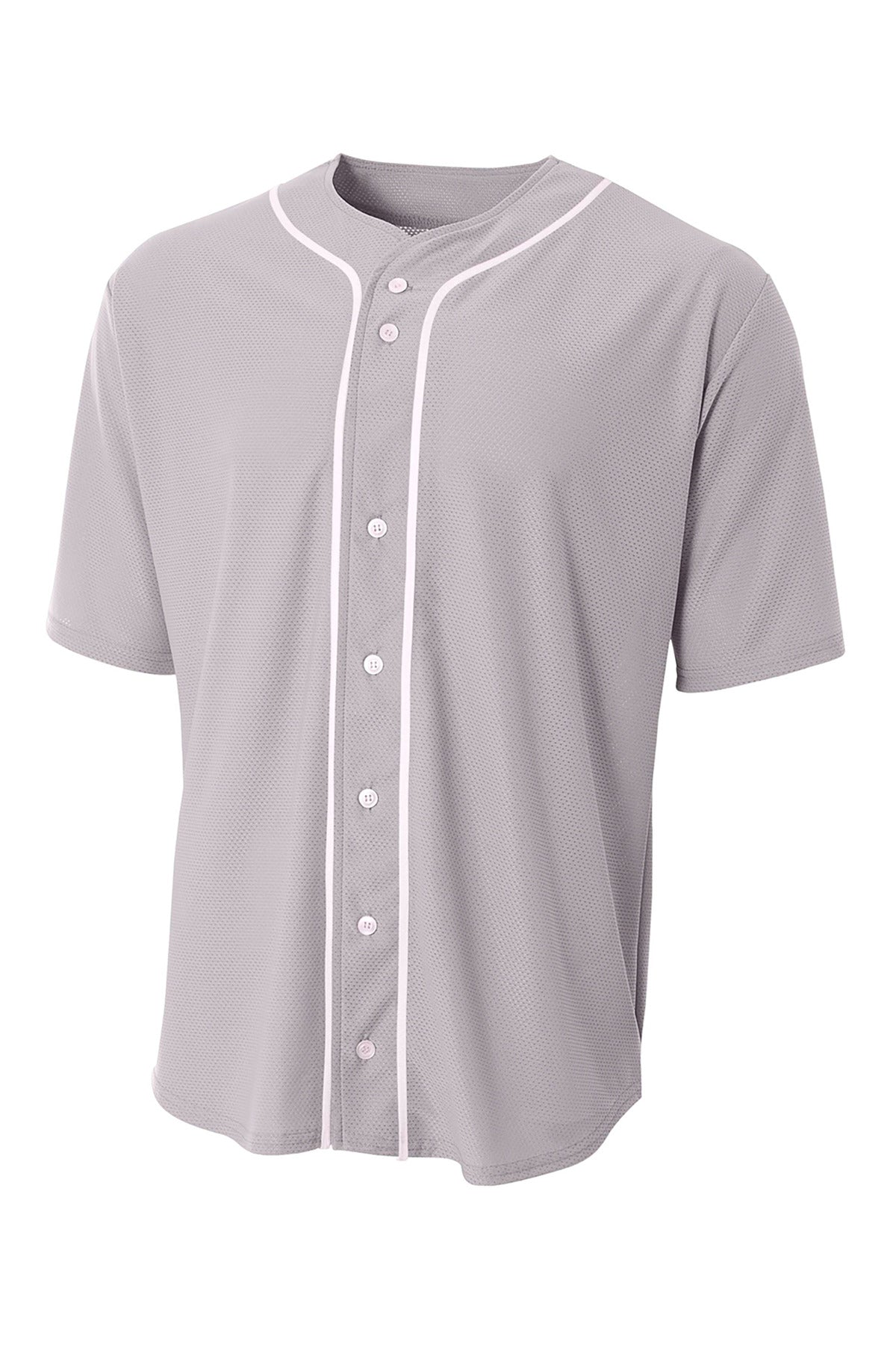 A4 Short Sleeve Full-Button Baseball Top A4N4184