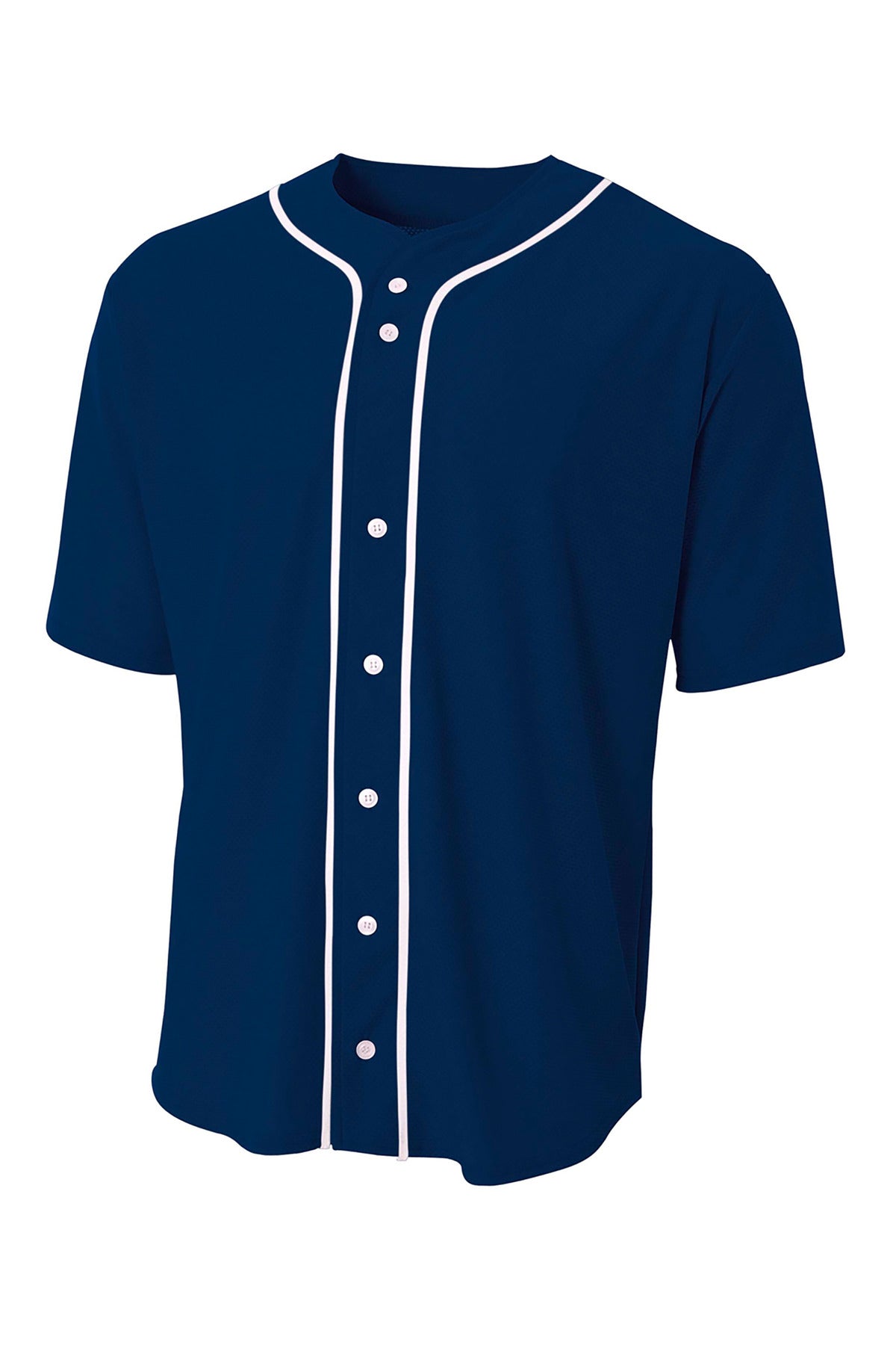 A4 Short Sleeve Full-Button Baseball Top A4N4184