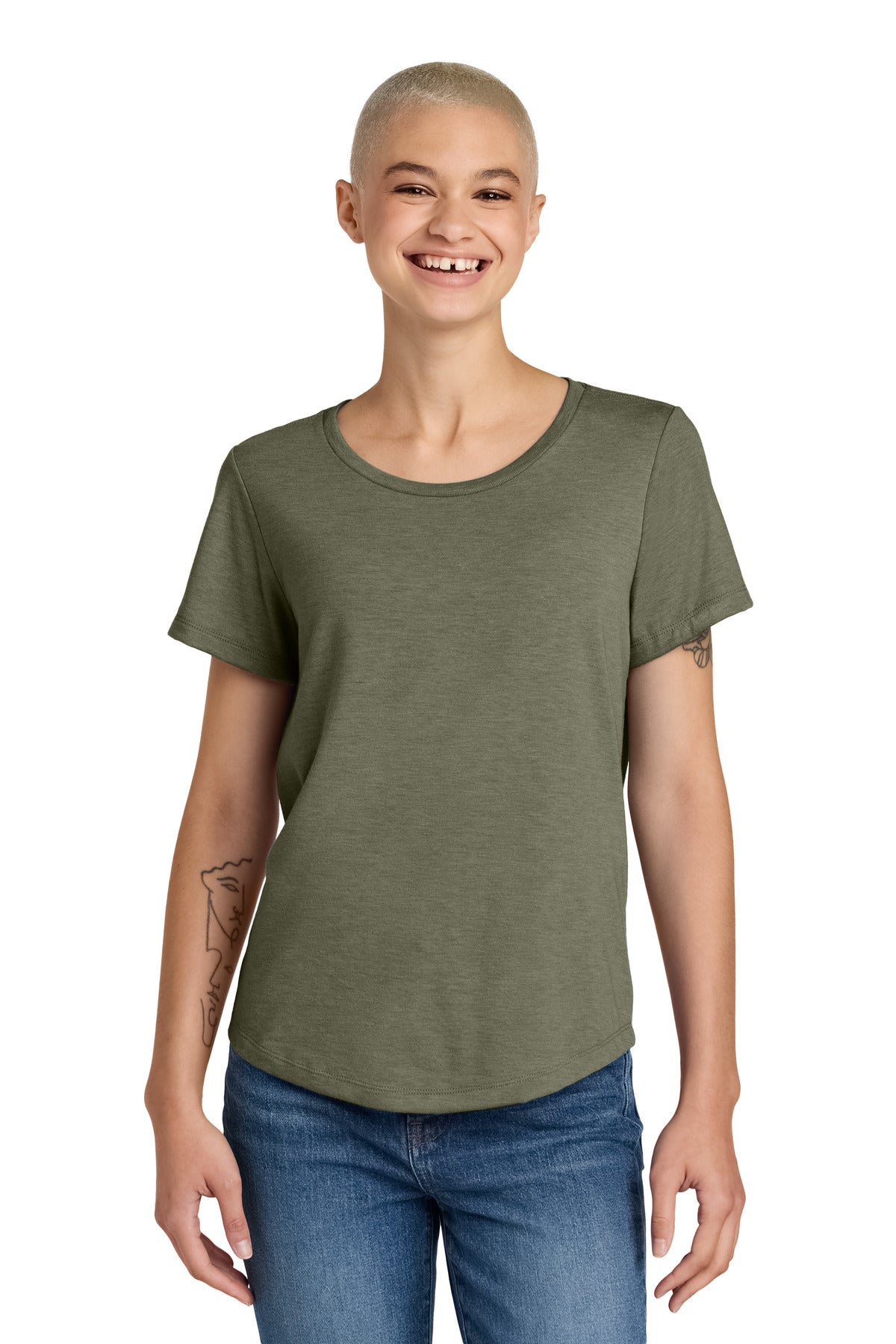 Allmade? Women's Relaxed Tri-Blend Scoop Neck Tee AL2015