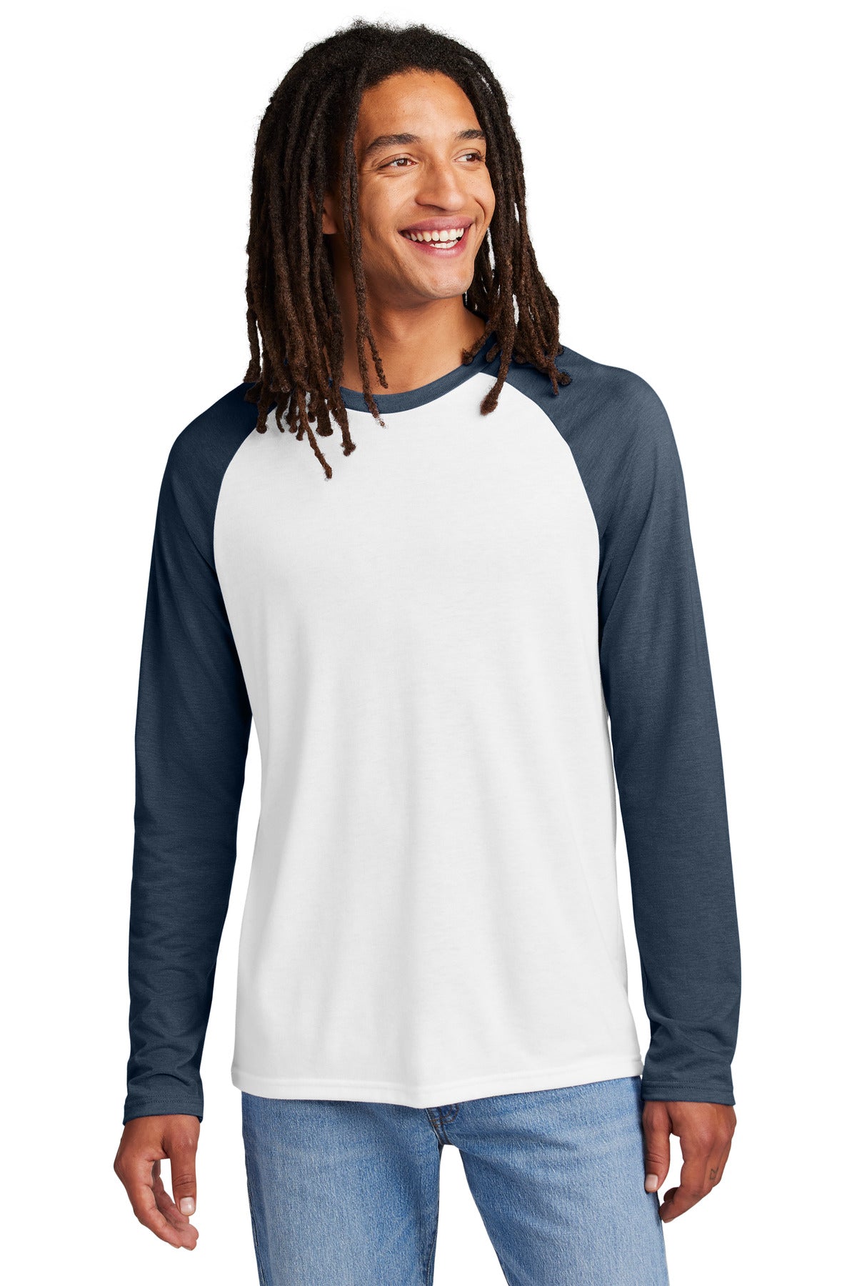 Allmade? Unisex Tri-Blend Long Sleeve Colorblock Raglan AL6009