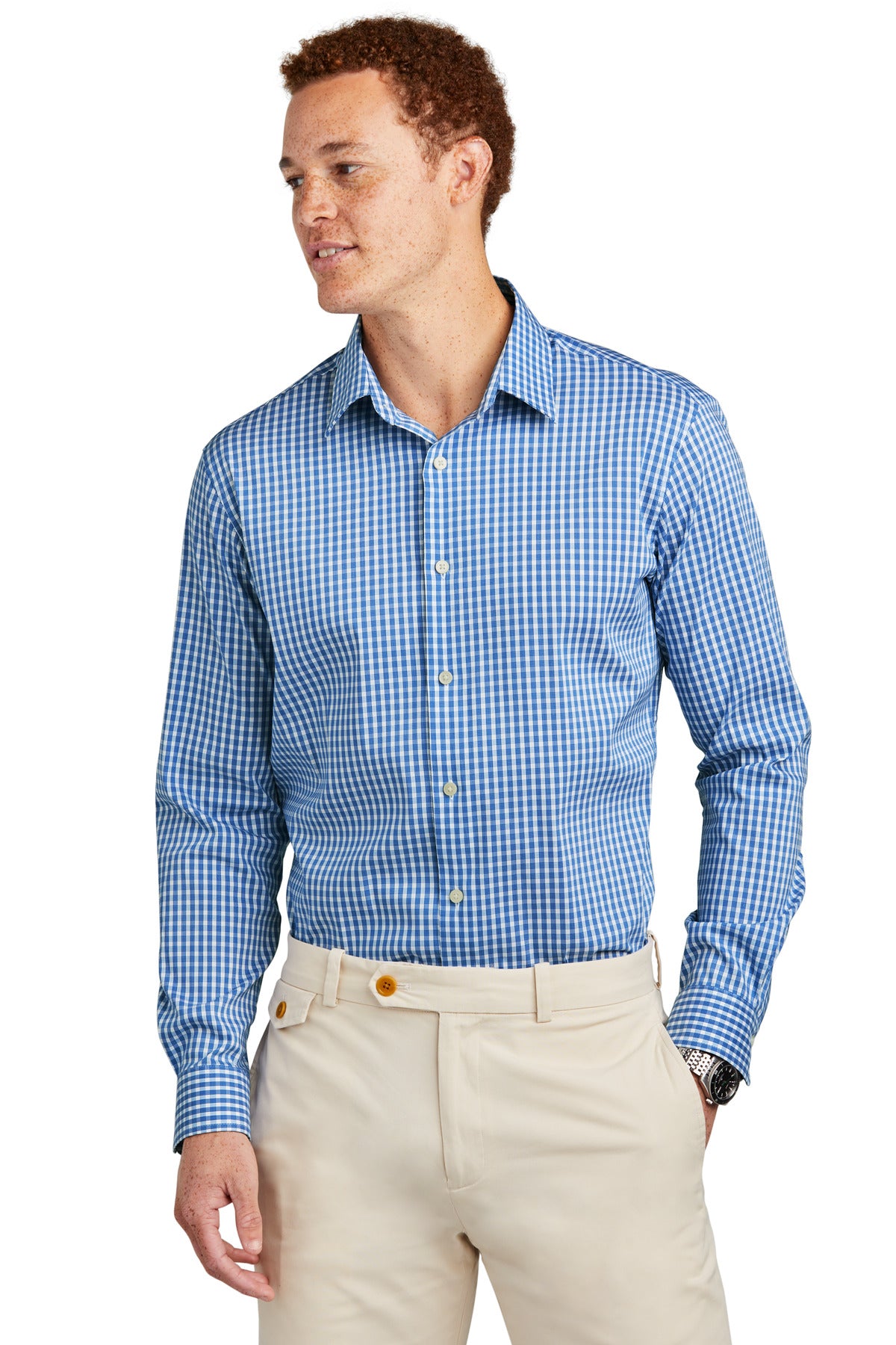 Brooks Brothers? Tech Stretch Patterned Shirt BB18006