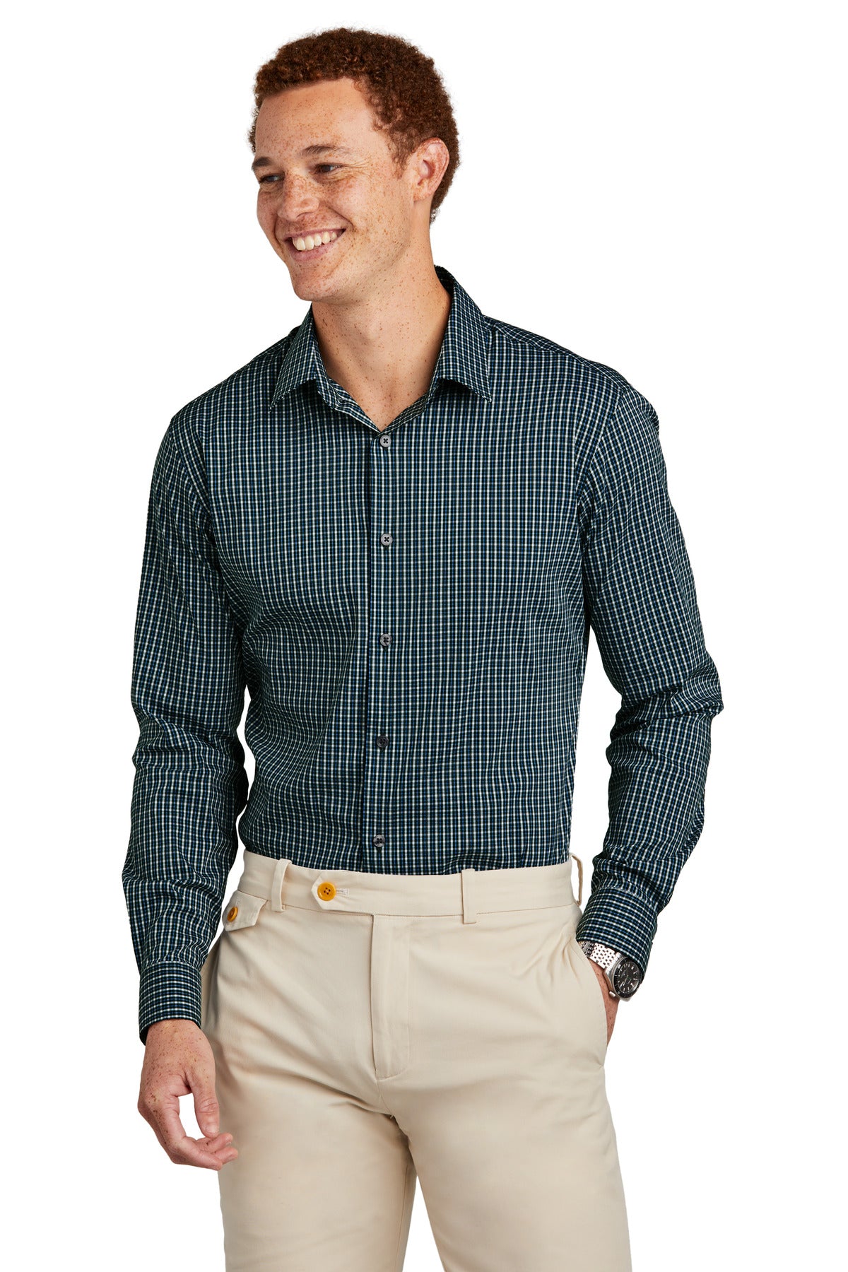 Brooks Brothers? Tech Stretch Patterned Shirt BB18006