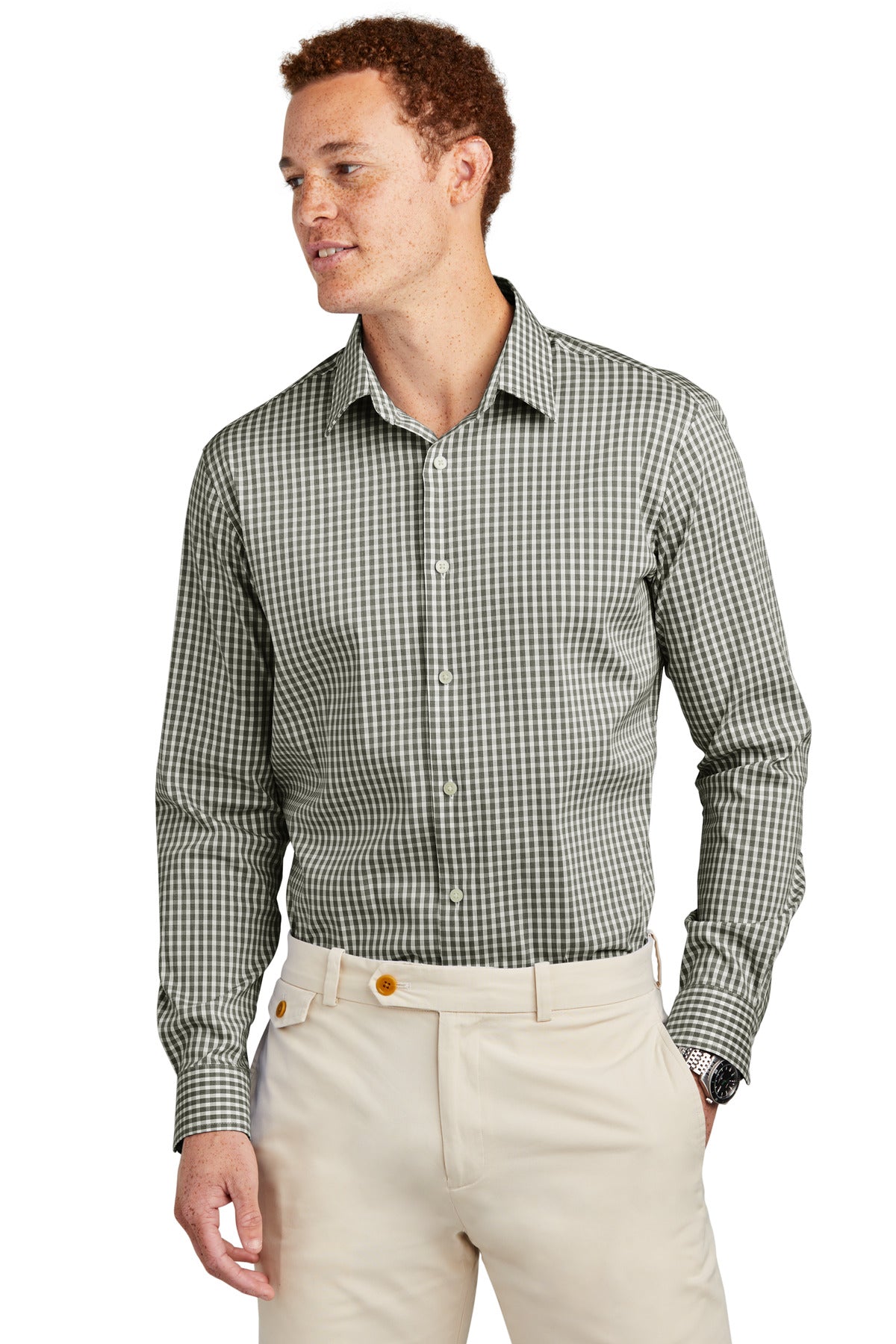 Brooks Brothers? Tech Stretch Patterned Shirt BB18006