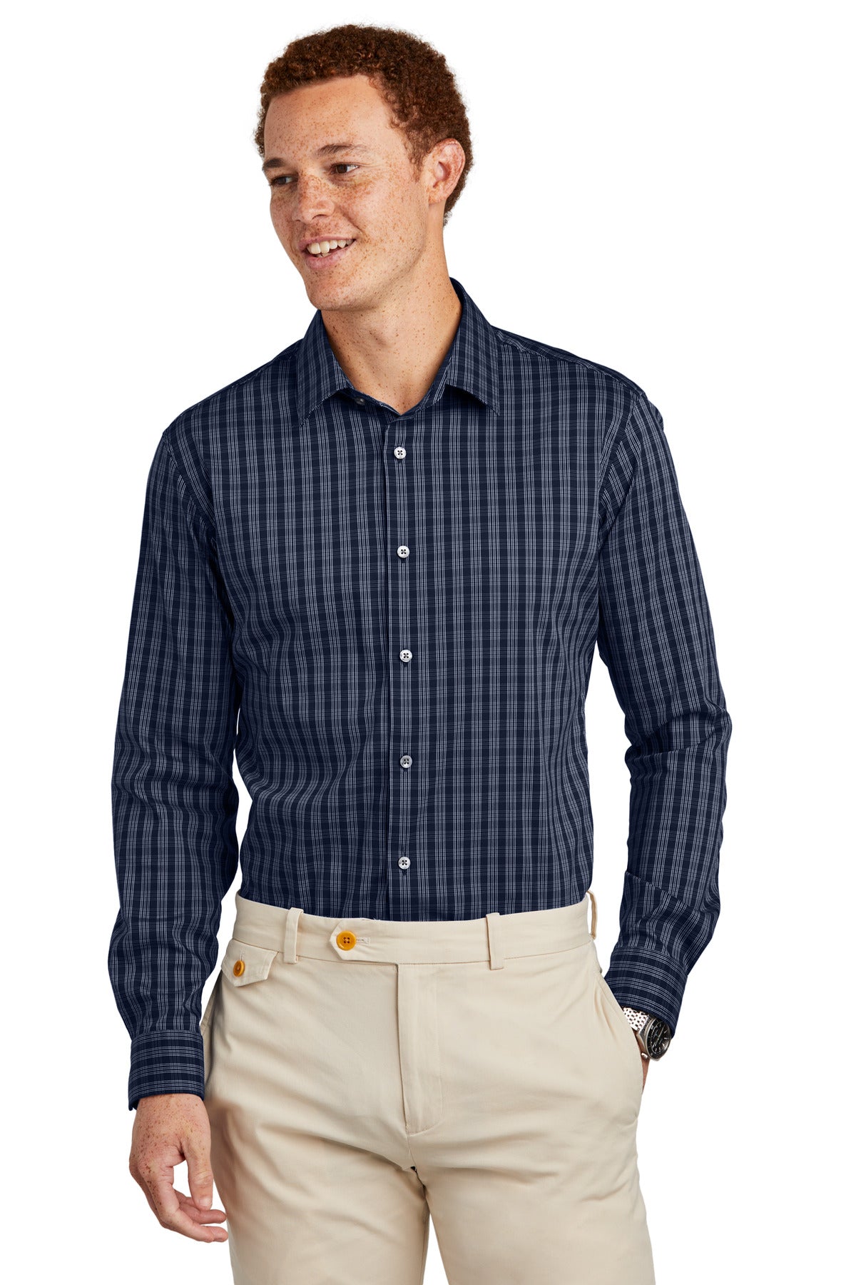 Brooks Brothers? Tech Stretch Patterned Shirt BB18006