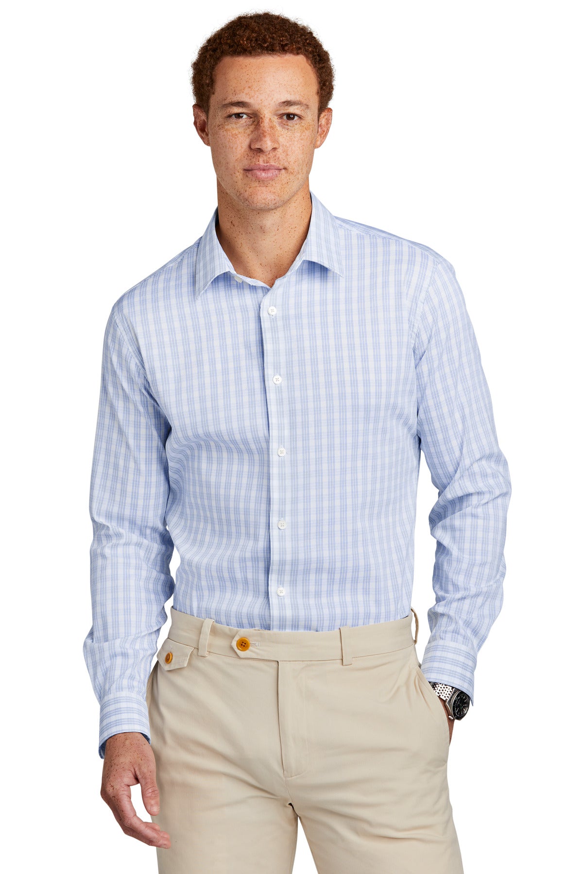 Brooks Brothers? Tech Stretch Patterned Shirt BB18006