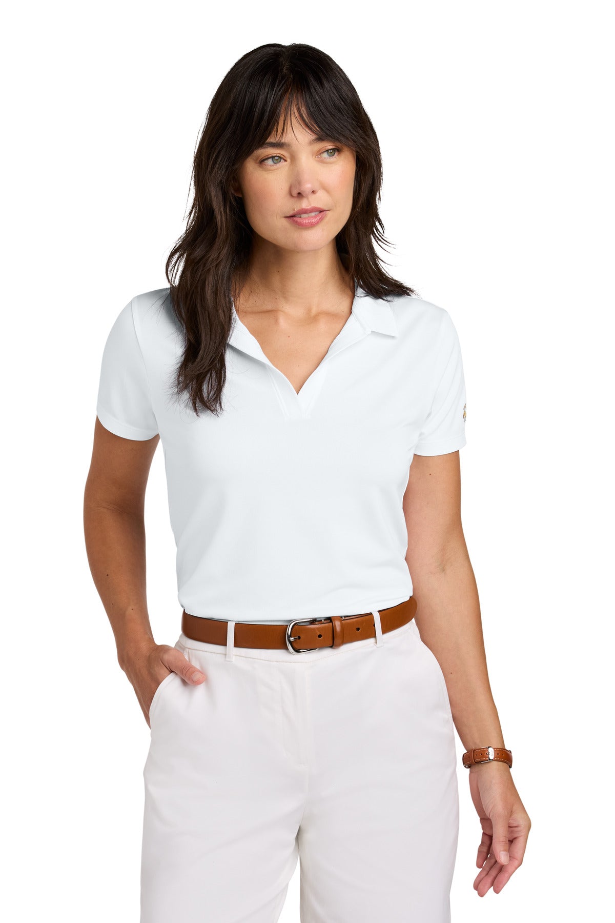 Brooks Brothers? Women's Mesh Pique Performance Polo BB18221