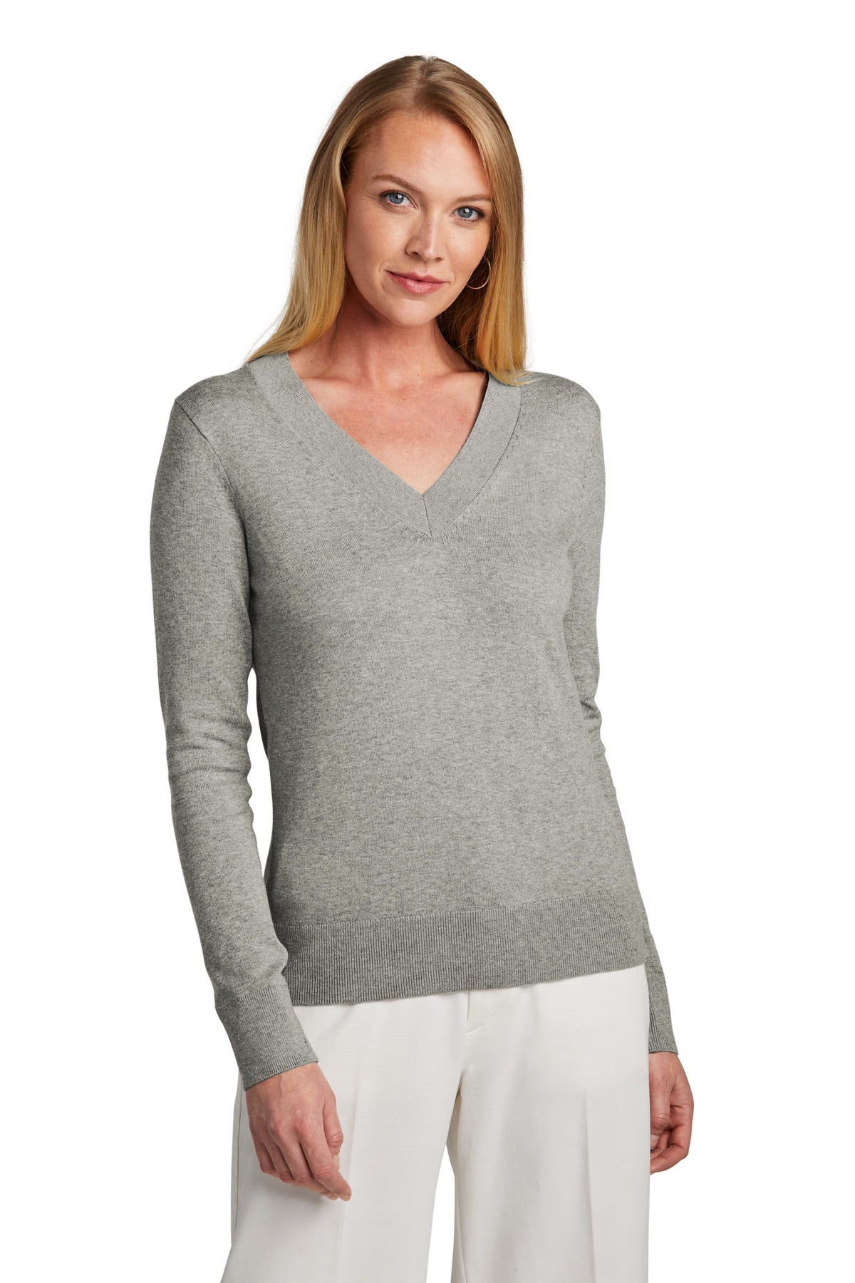 Brooks Brothers? Women's Cotton Stretch V-Neck Sweater BB18401