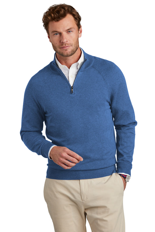 Brooks Brothers? Cotton Stretch 1/4-Zip Sweater BB18402