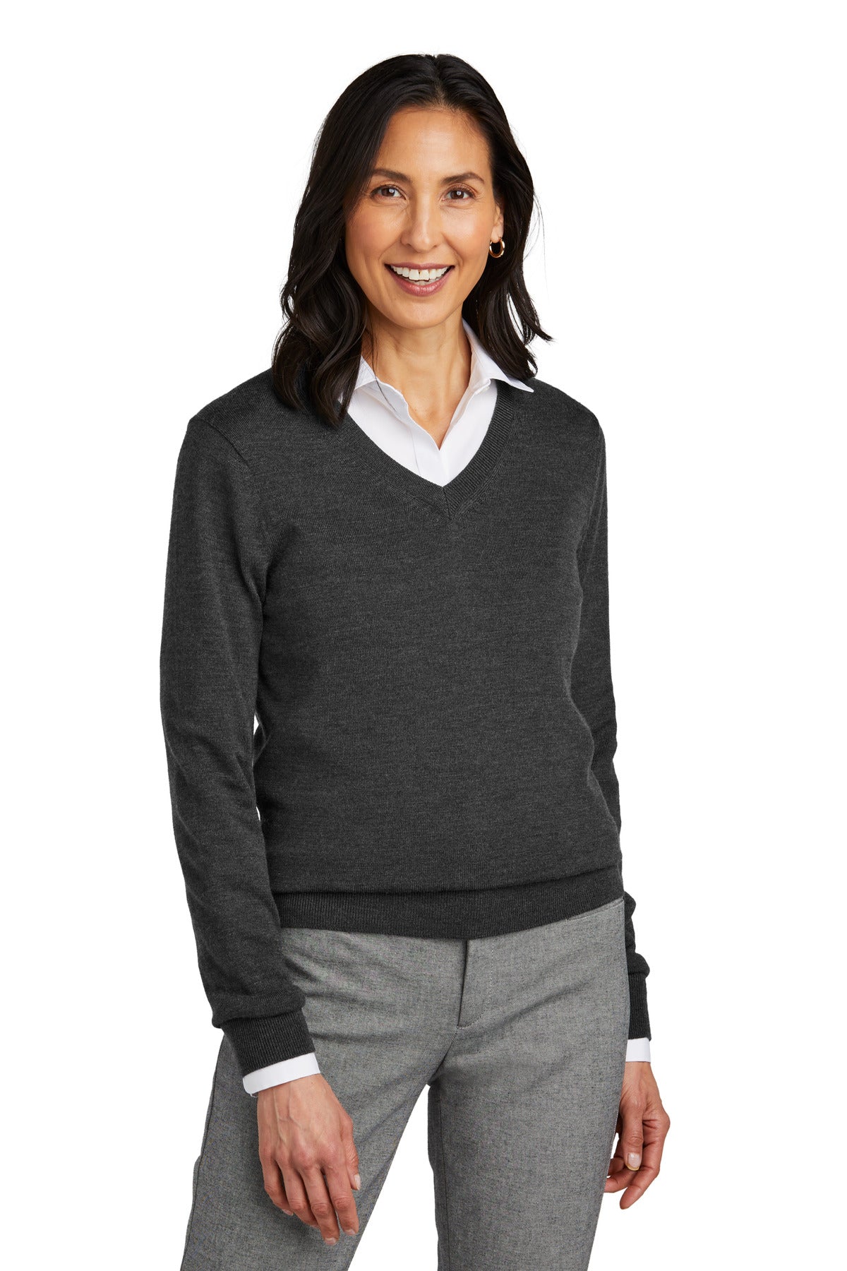 Brooks Brothers? Women's Washable Merino V-Neck Sweater BB18411