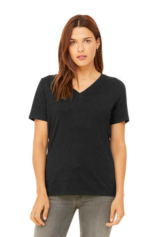 BELLA+CANVAS? Women's Relaxed Heather CVC V-Neck Tee BC6405CVC