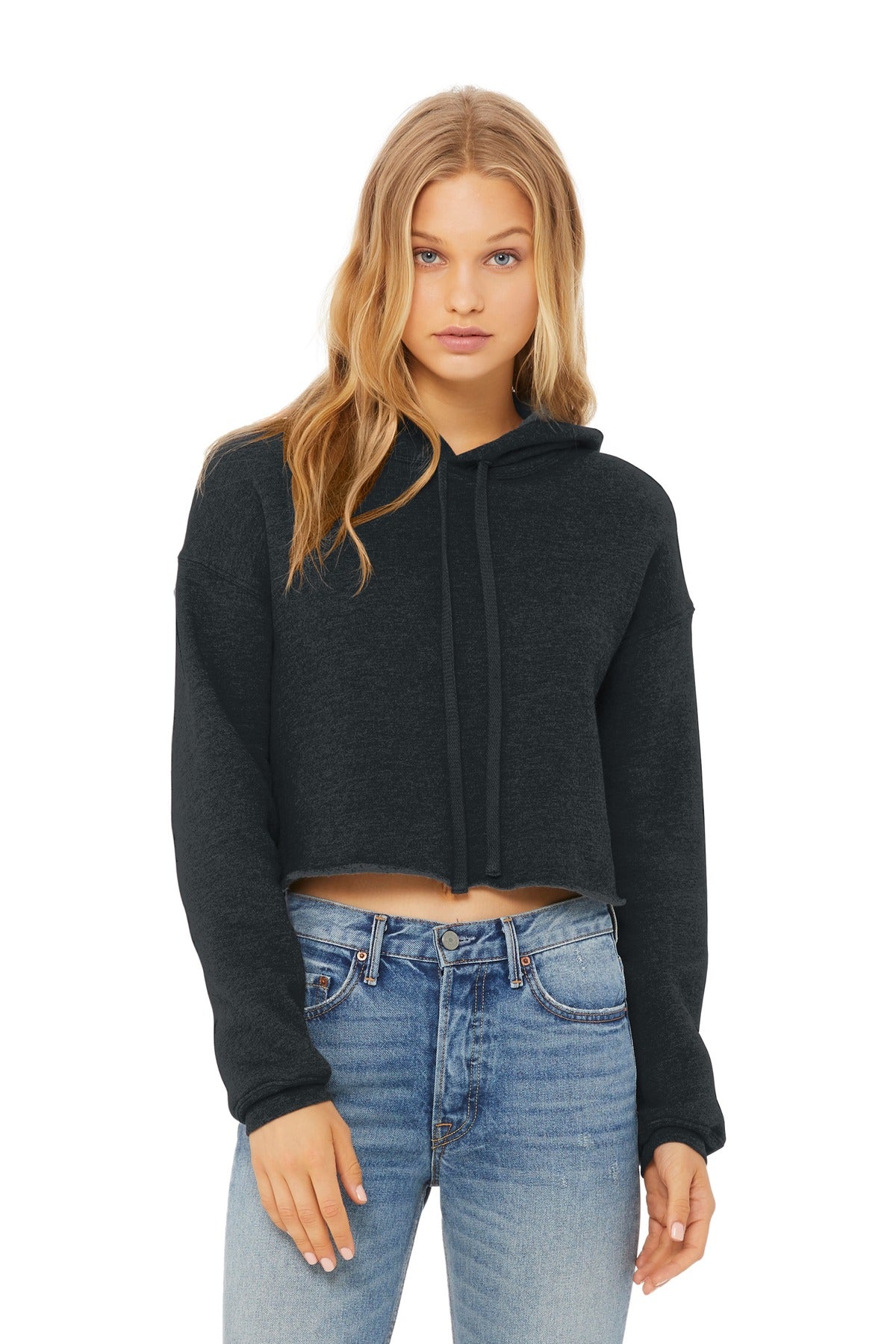 BELLA+CANVAS ? Women's Sponge Fleece Cropped Fleece Hoodie. BC7502