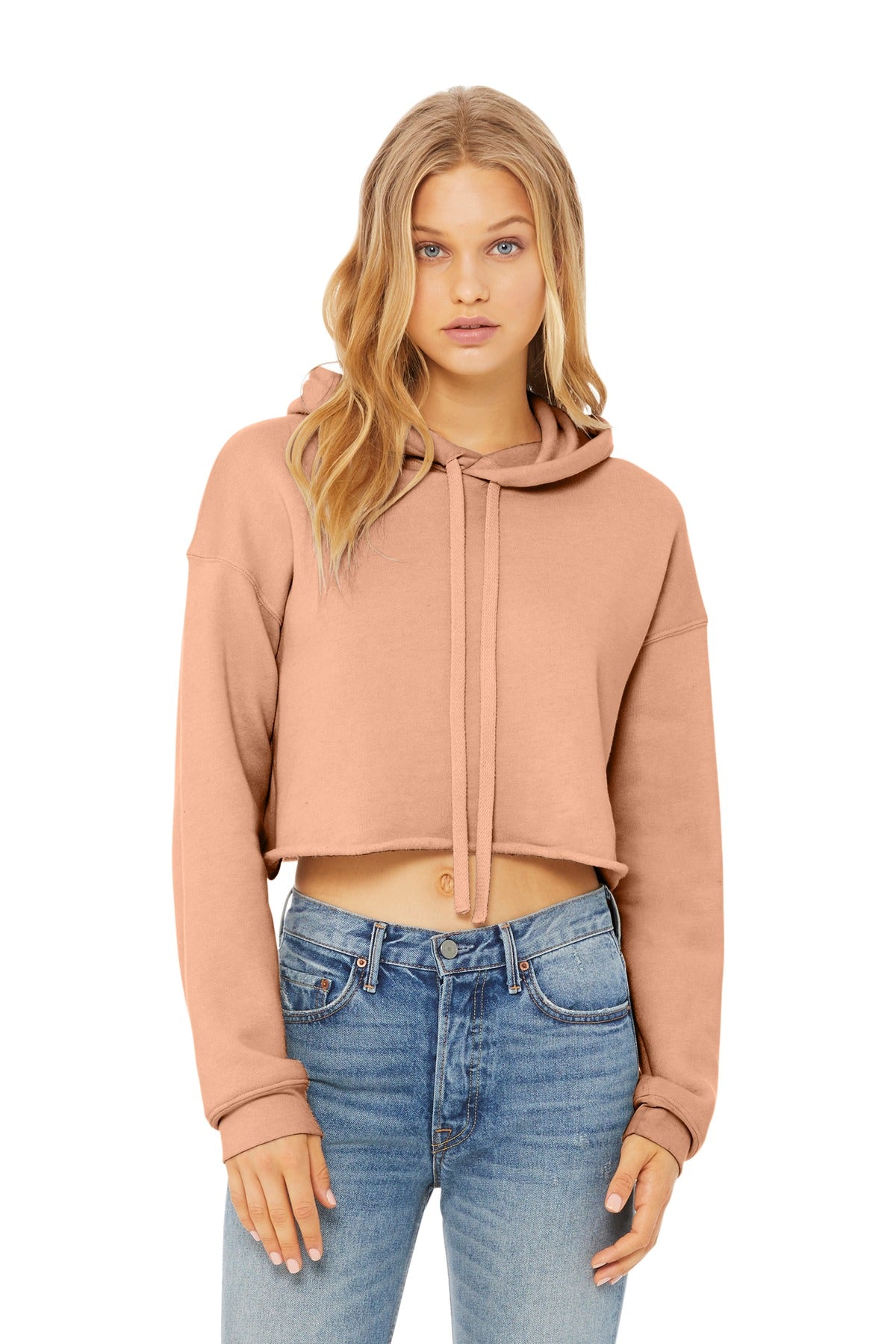 BELLA+CANVAS ? Women's Sponge Fleece Cropped Fleece Hoodie. BC7502