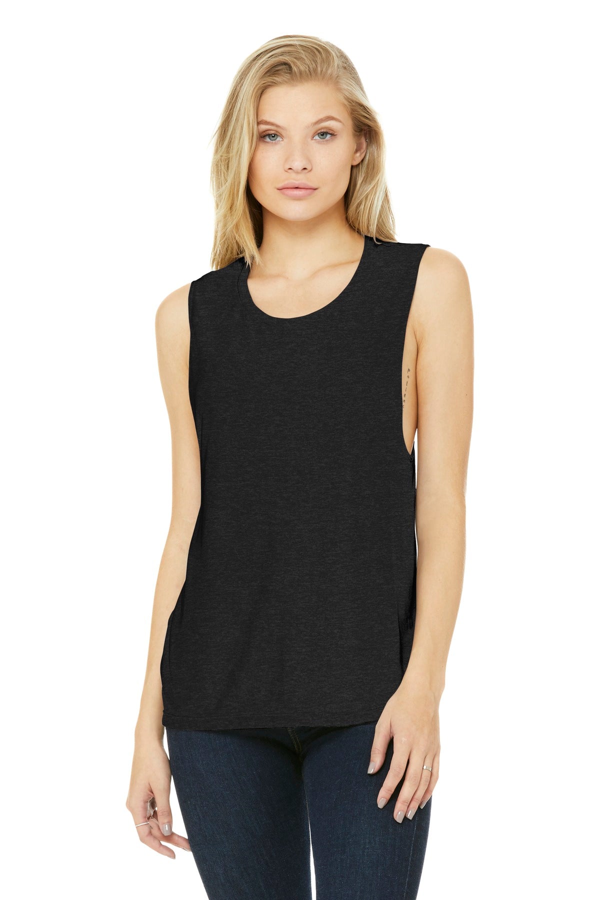 BELLA+CANVAS ? Women's Flowy Scoop Muscle Tank. BC8803