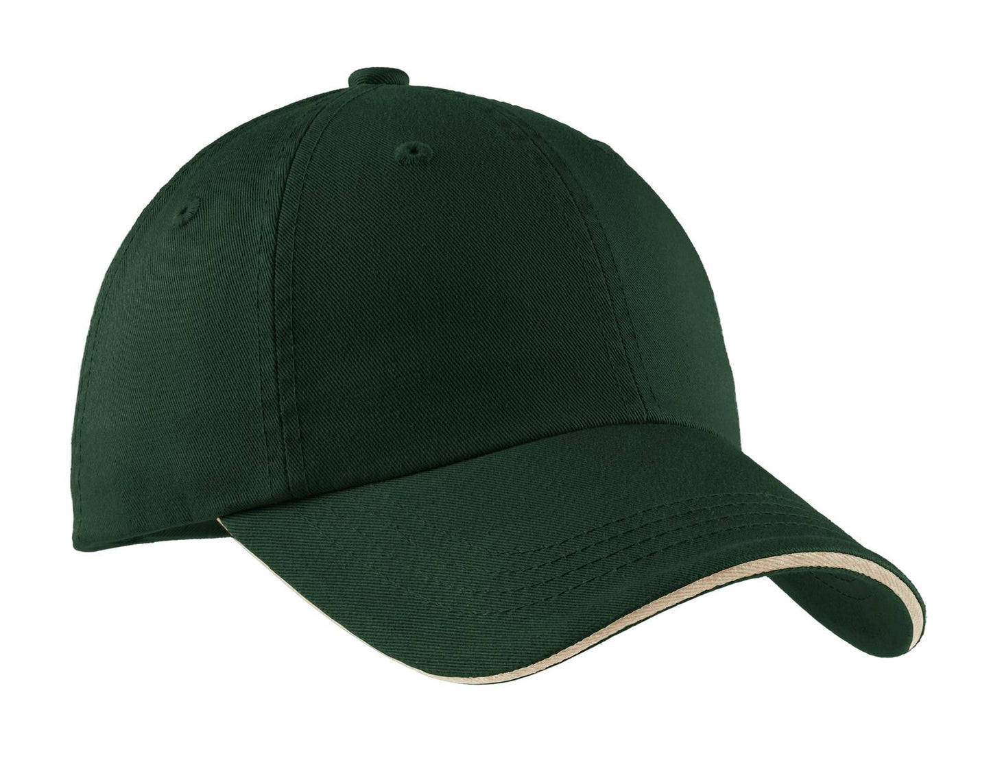 Port Authority? Sandwich Bill Cap with Striped Closure.  C830