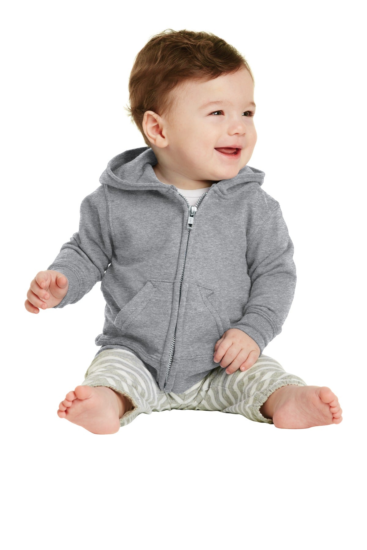 Port & Company? Infant Core Fleece Full-Zip Hooded Sweatshirt. CAR78IZH