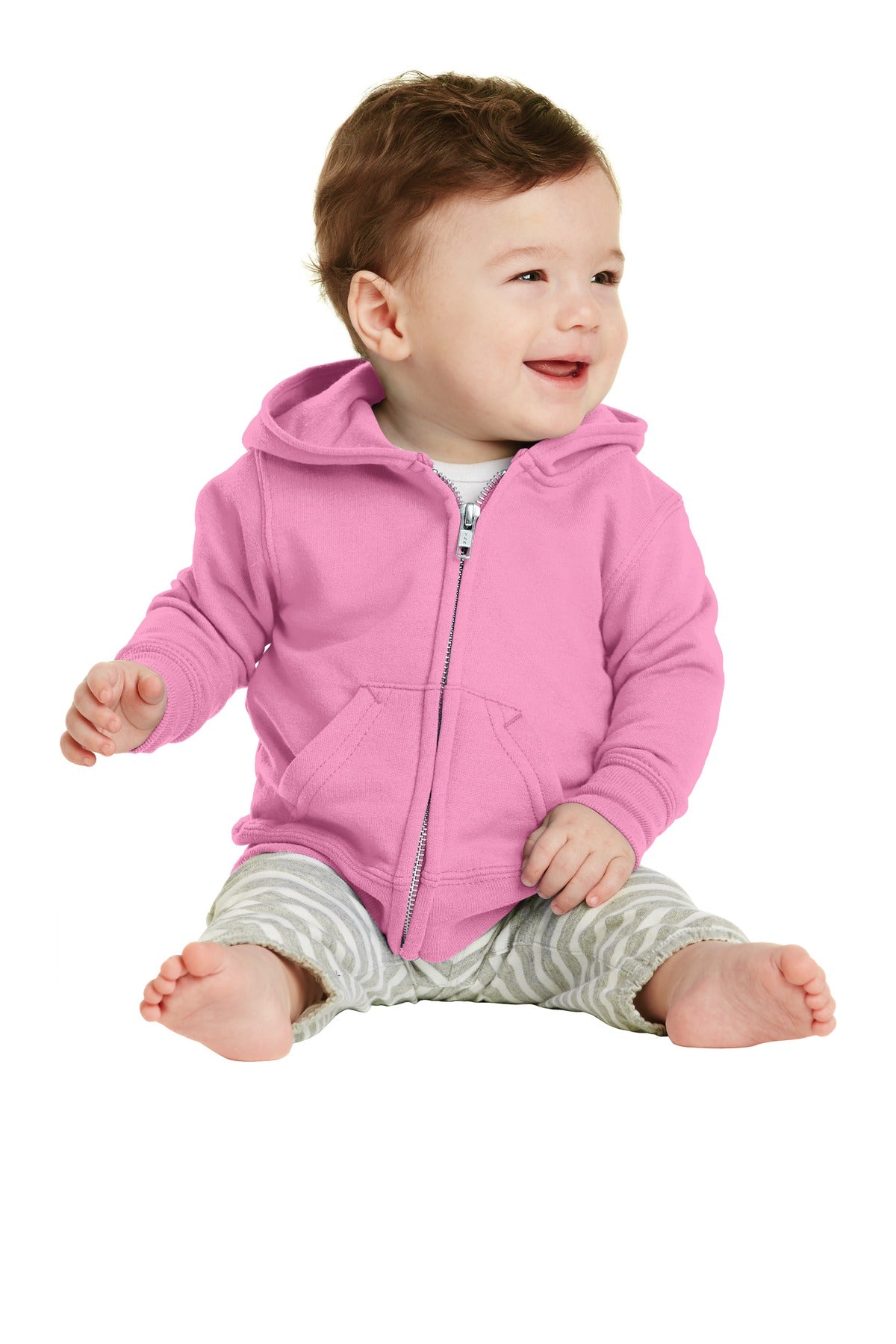 Port & Company? Infant Core Fleece Full-Zip Hooded Sweatshirt. CAR78IZH