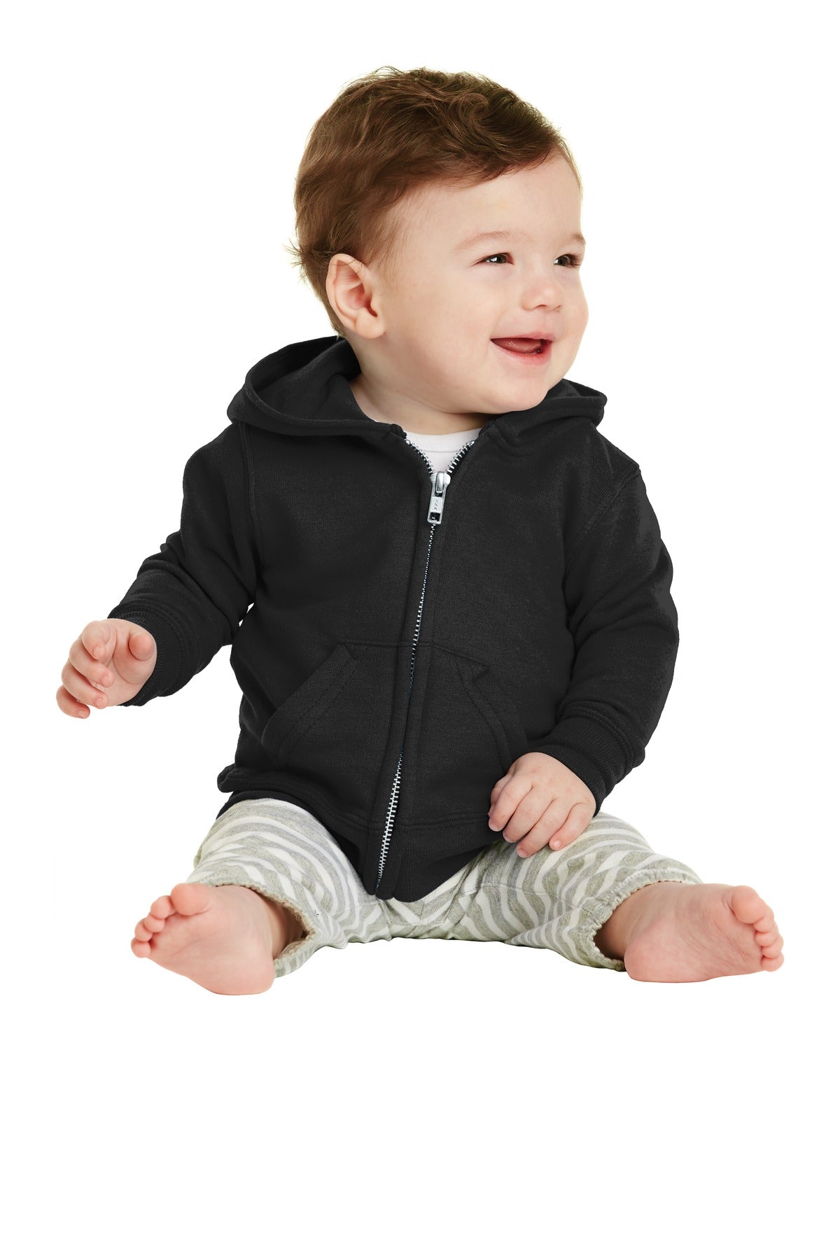 Port & Company? Infant Core Fleece Full-Zip Hooded Sweatshirt. CAR78IZH