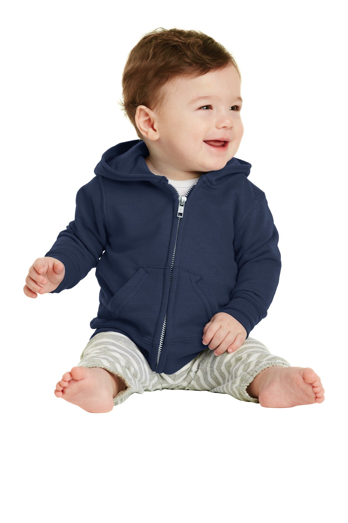 Port & Company? Infant Core Fleece Full-Zip Hooded Sweatshirt. CAR78IZH