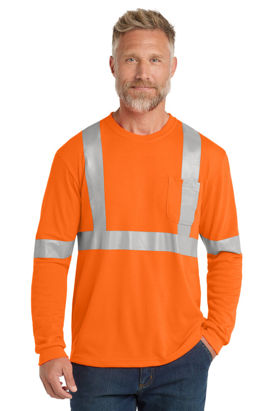 CornerStone? ANSI 107 Class 2 Long Sleeve Safety T-Shirt. CS401LS