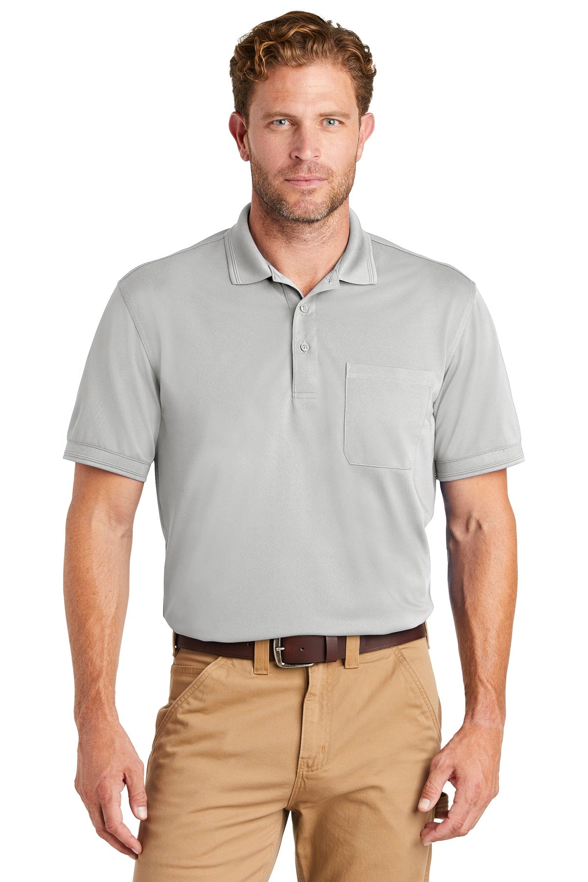 CornerStone ? Industrial Snag-Proof Pique Pocket Polo. CS4020P