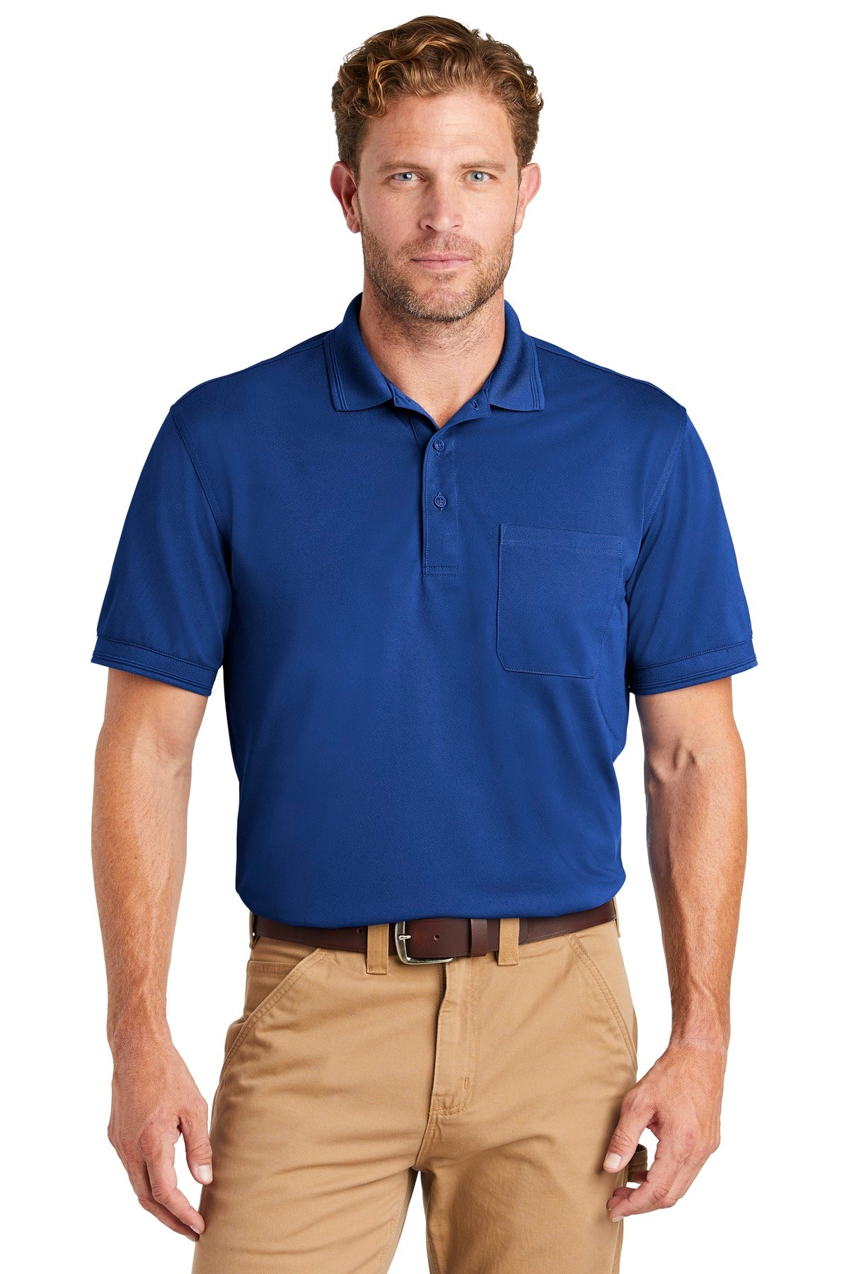 CornerStone ? Industrial Snag-Proof Pique Pocket Polo. CS4020P