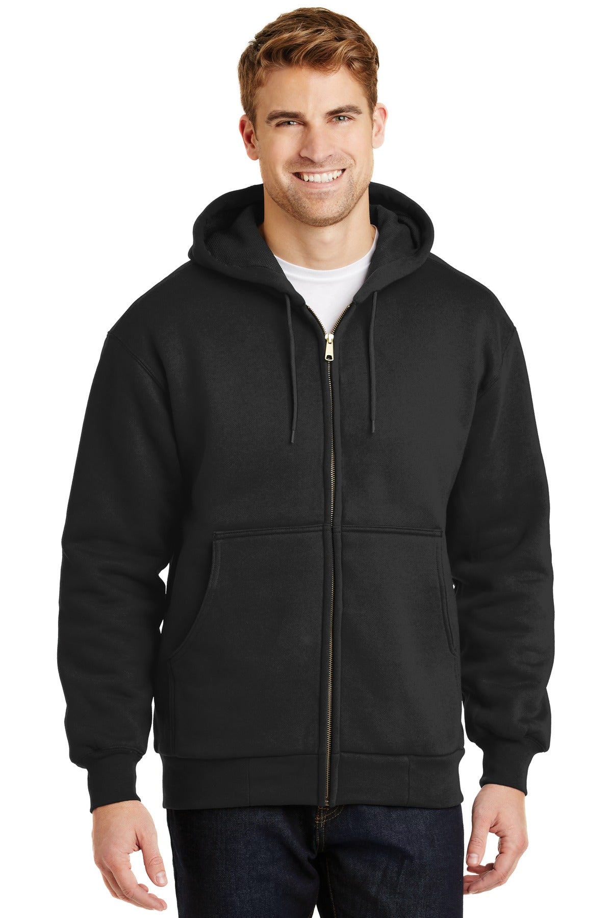 CornerStone? - Heavyweight Full-Zip Hooded Sweatshirt with Thermal Lining.  CS620