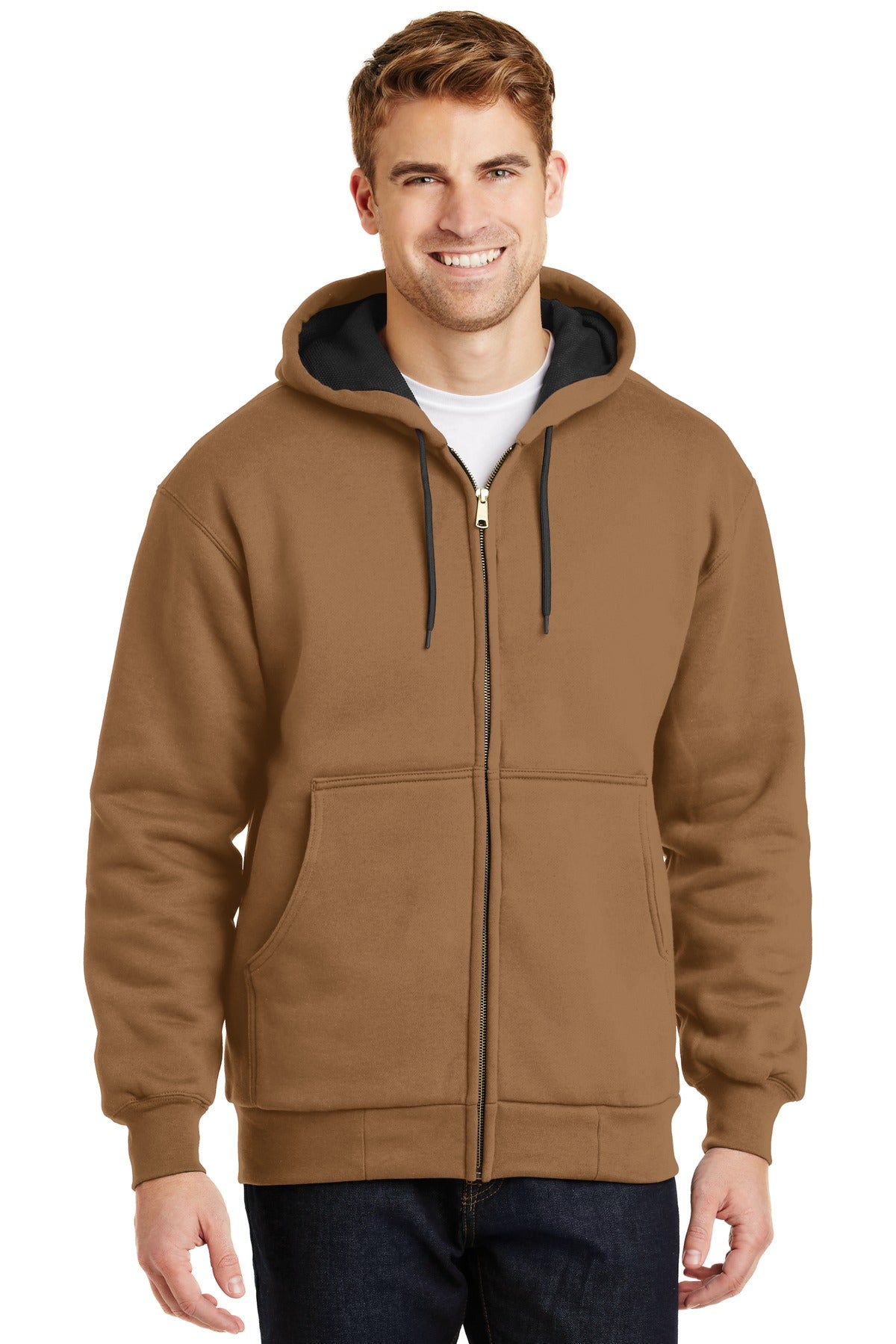 CornerStone? - Heavyweight Full-Zip Hooded Sweatshirt with Thermal Lining.  CS620