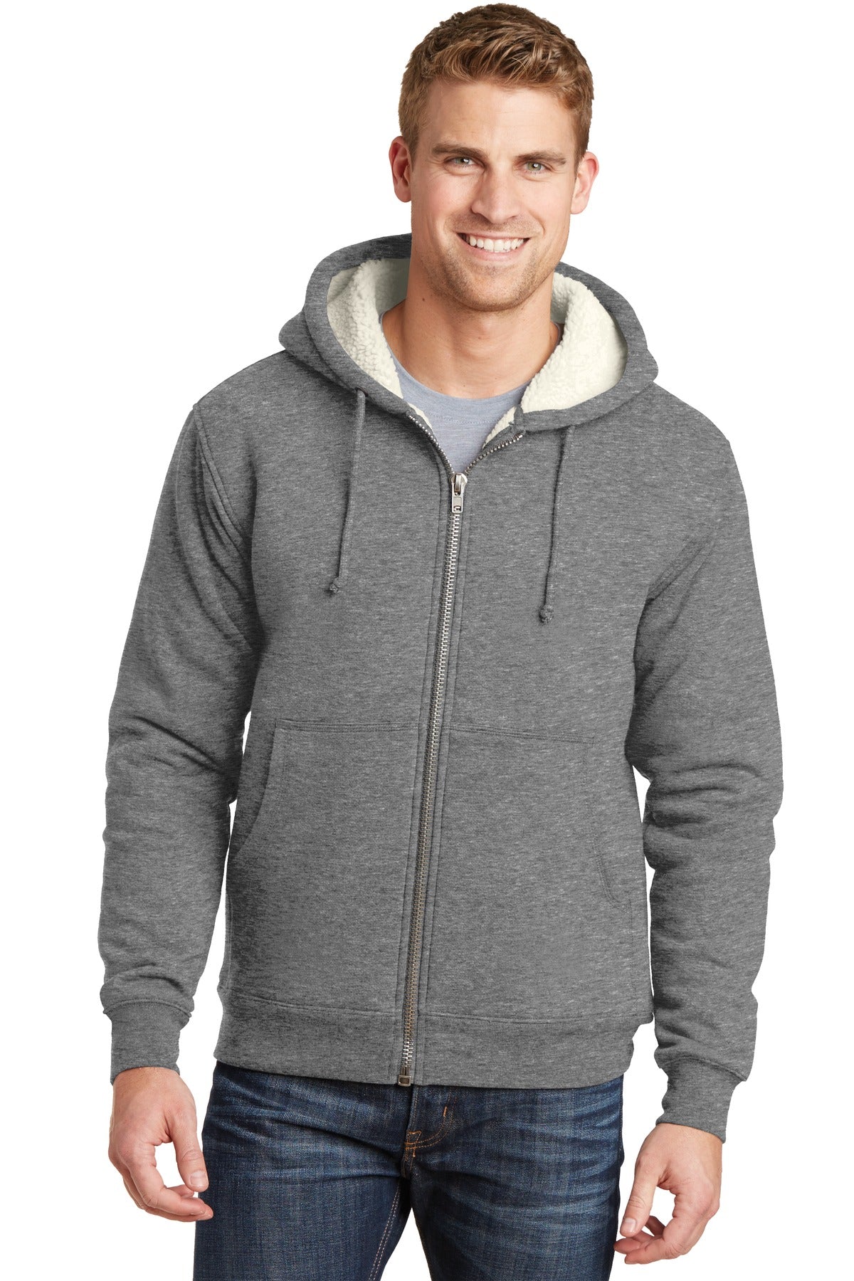 CornerStone? Heavyweight Sherpa-Lined Hooded Fleece Jacket. CS625