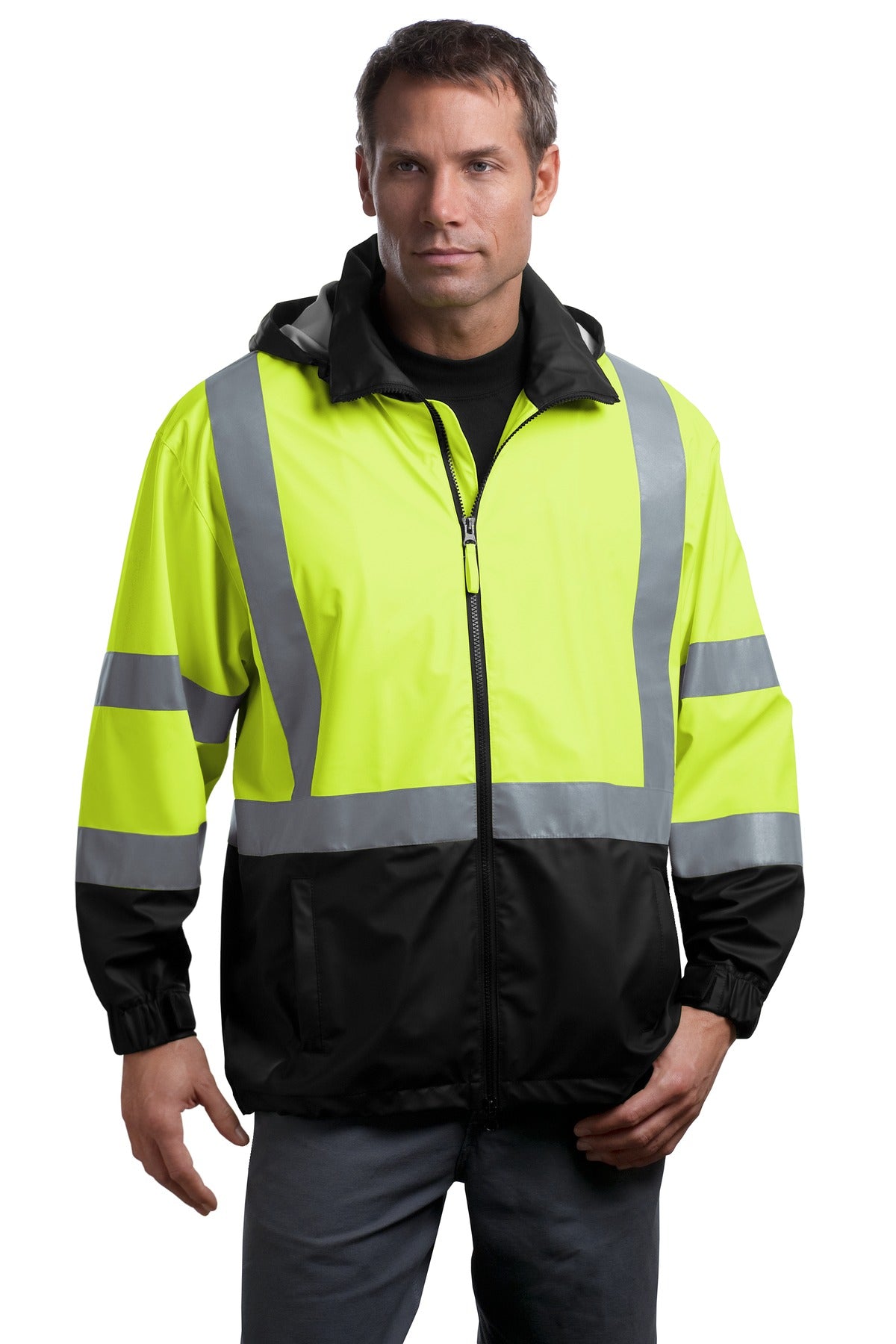 CornerStone? - ANSI 107 Class 3 Safety Windbreaker. CSJ25