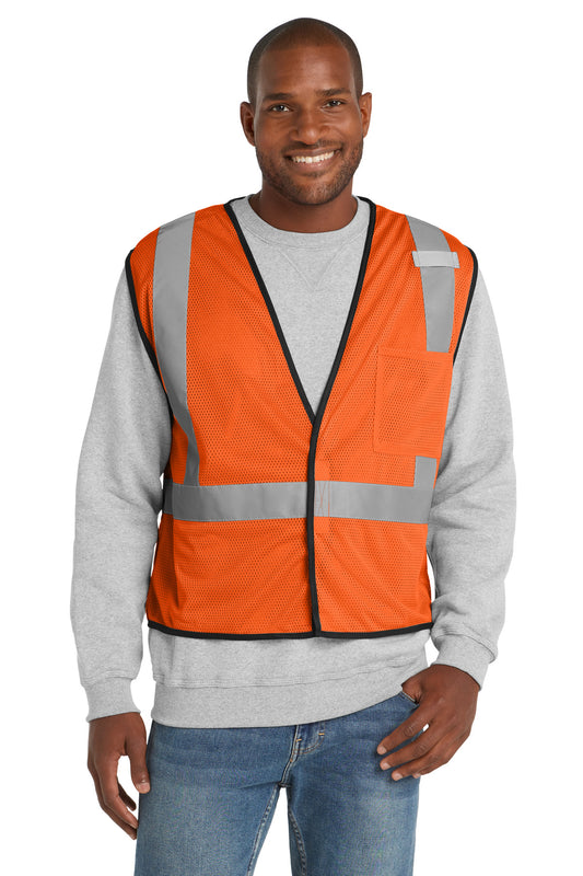 CornerStone ? ANSI 107 Class 2 Economy Mesh One-Pocket Vest. CSV100