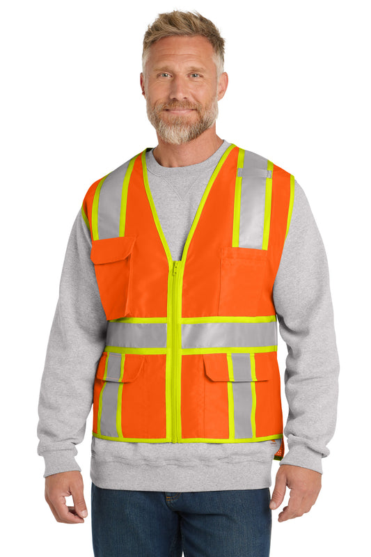 CornerStone ? ANSI 107 Class 2 Surveyor Zippered Two-Tone Vest. CSV105