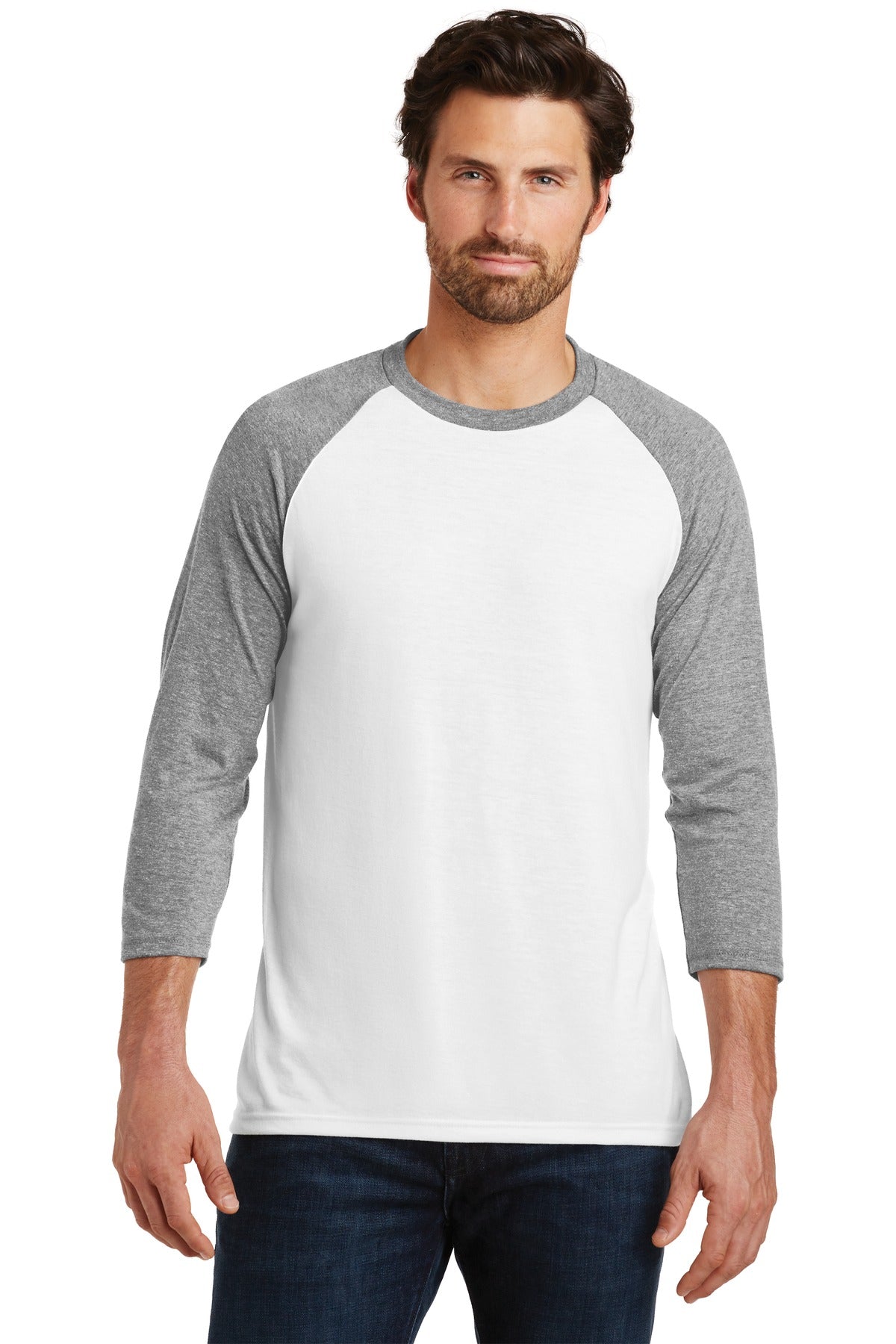 District ? Perfect Tri? 3/4-Sleeve Raglan. DM136