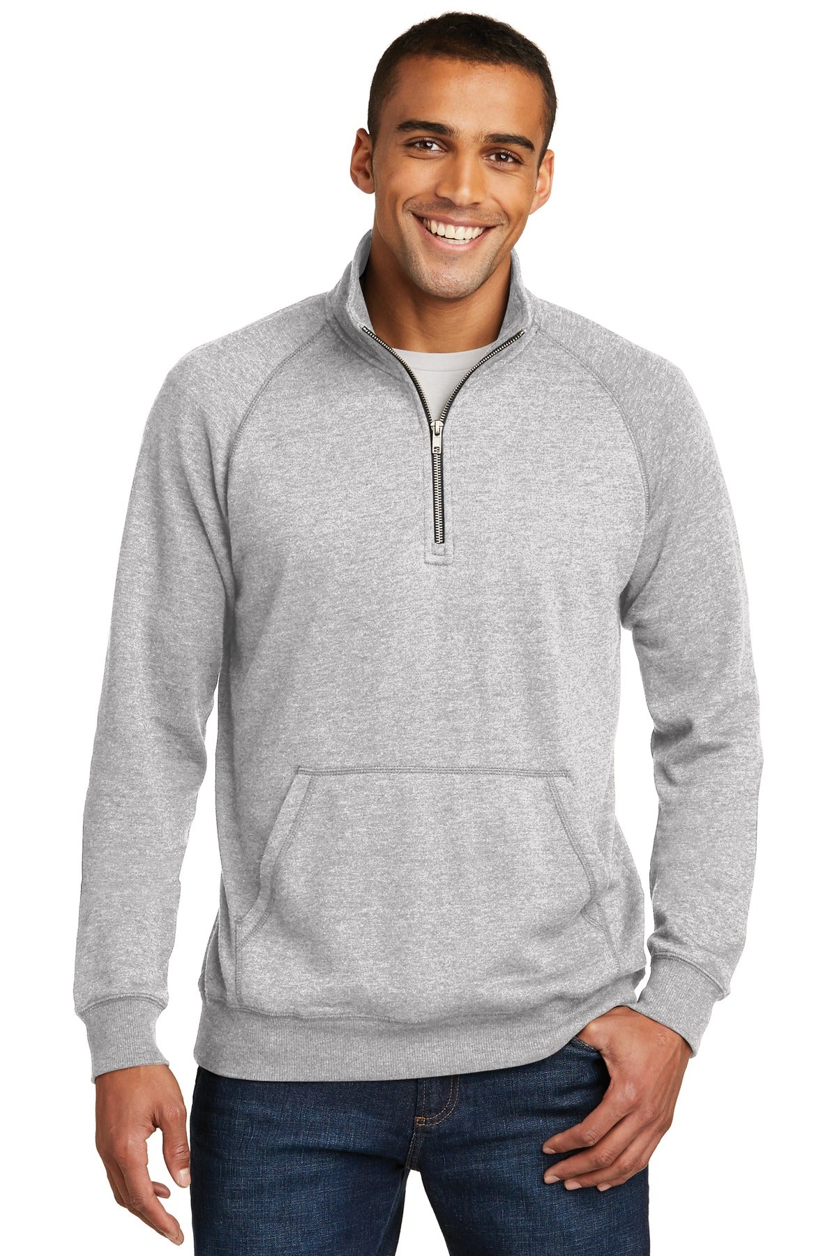 District? Lightweight Fleece 1/4-Zip. DM392