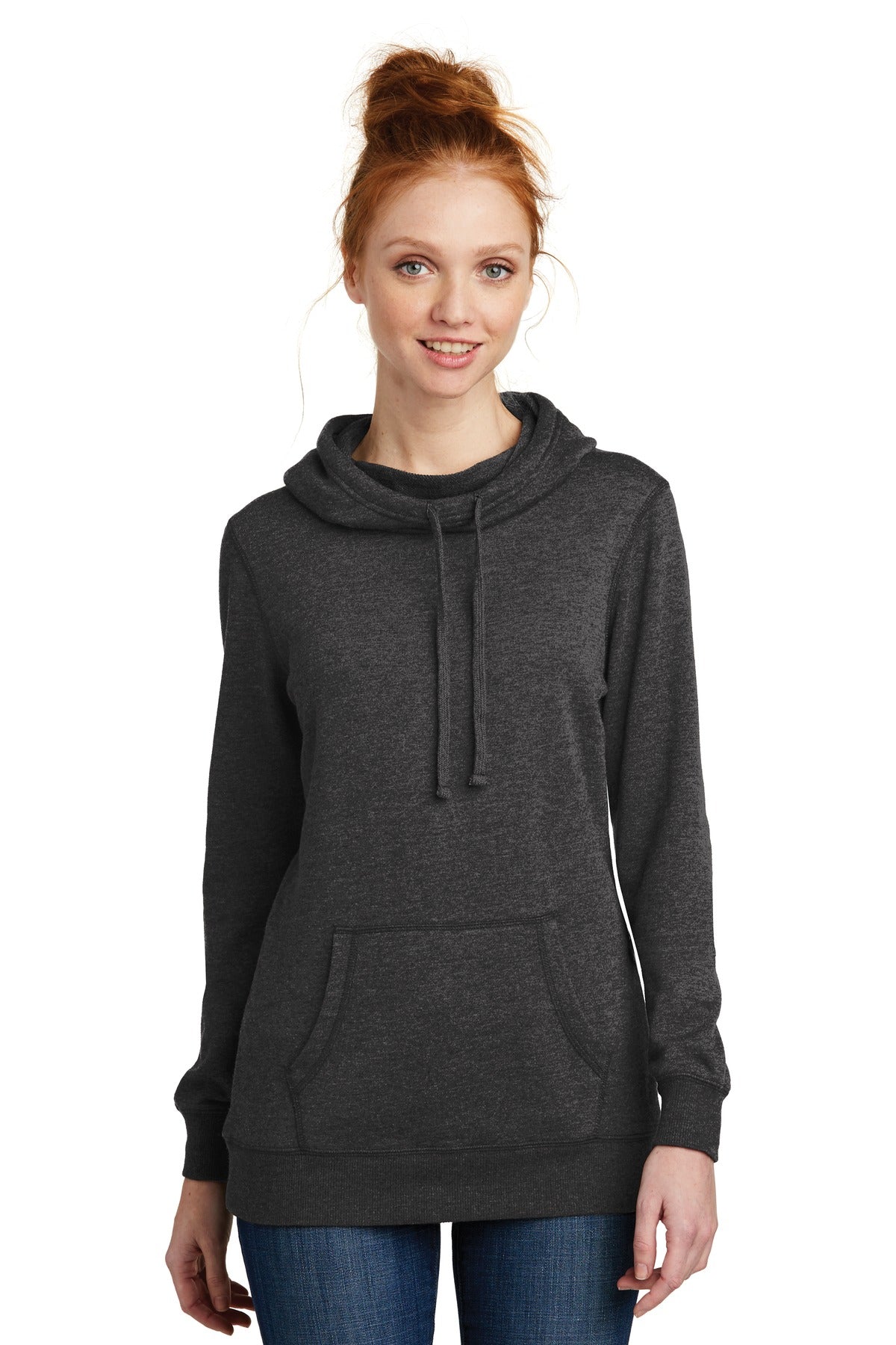 District ? Women's Lightweight Fleece Hoodie. DM493