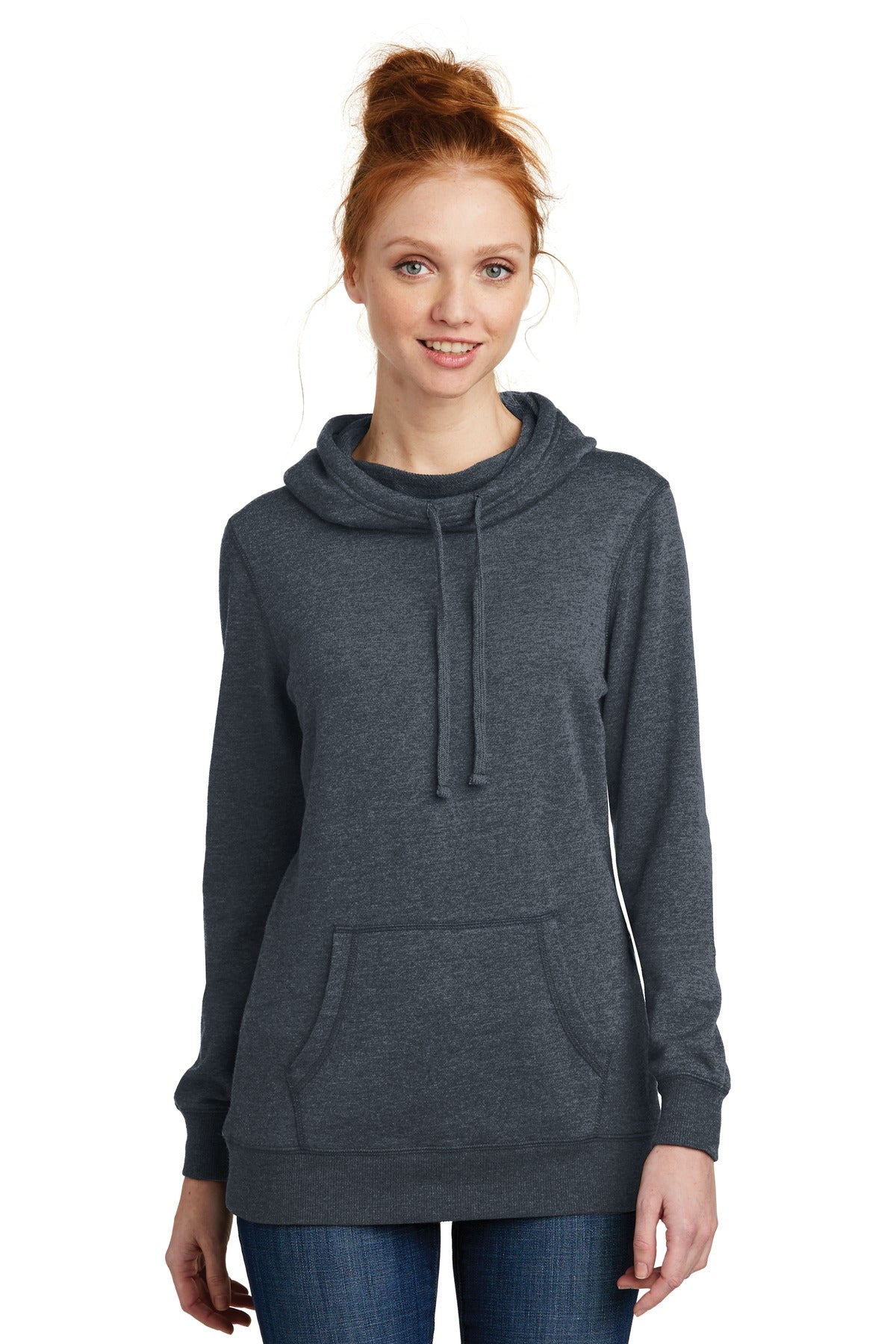 District ? Women's Lightweight Fleece Hoodie. DM493