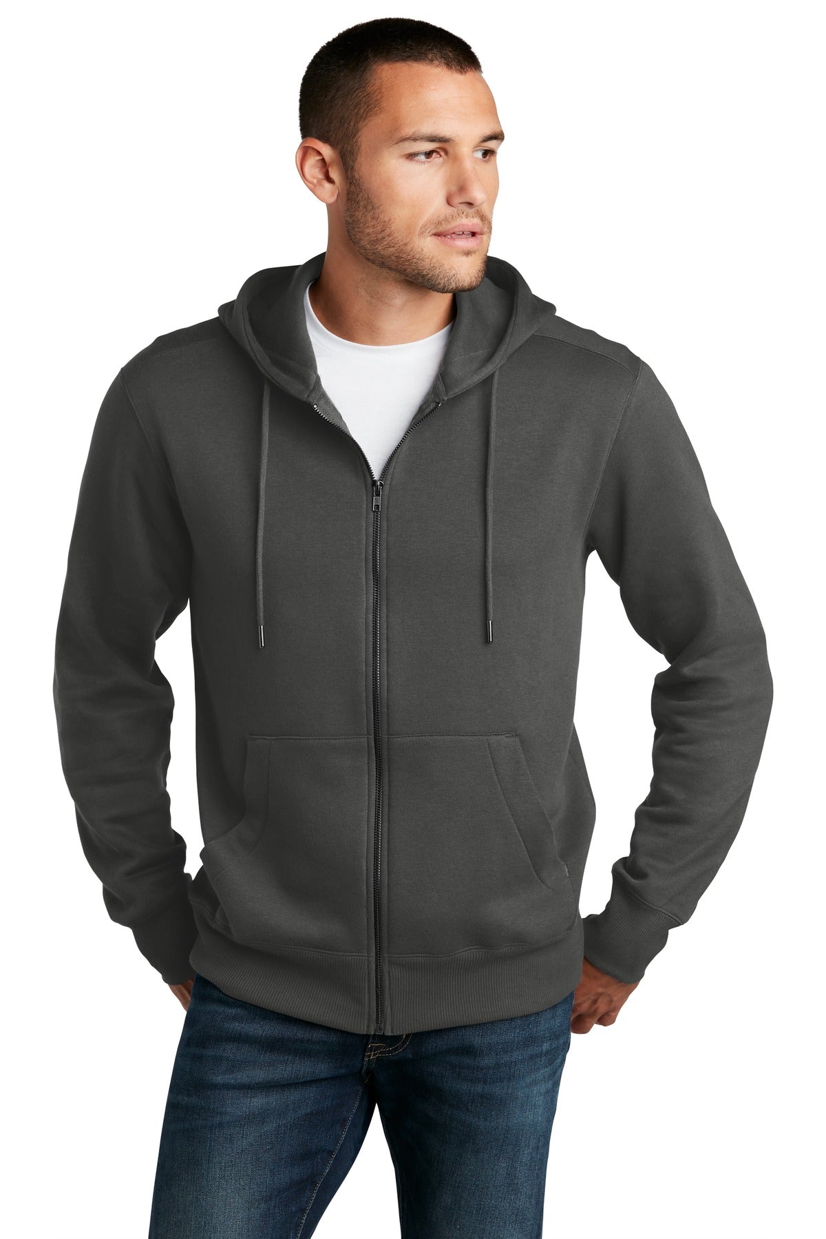 District ? Perfect Weight ? Fleece Full-Zip Hoodie DT1103