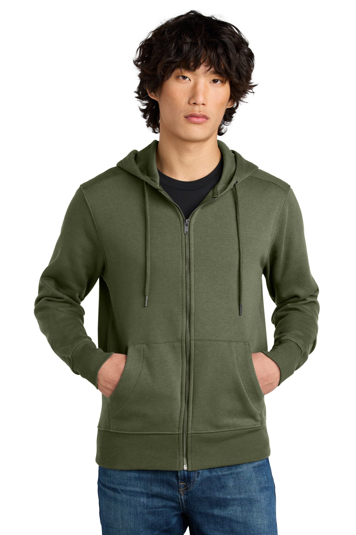 District ? Perfect Weight ? Fleece Full-Zip Hoodie DT1103