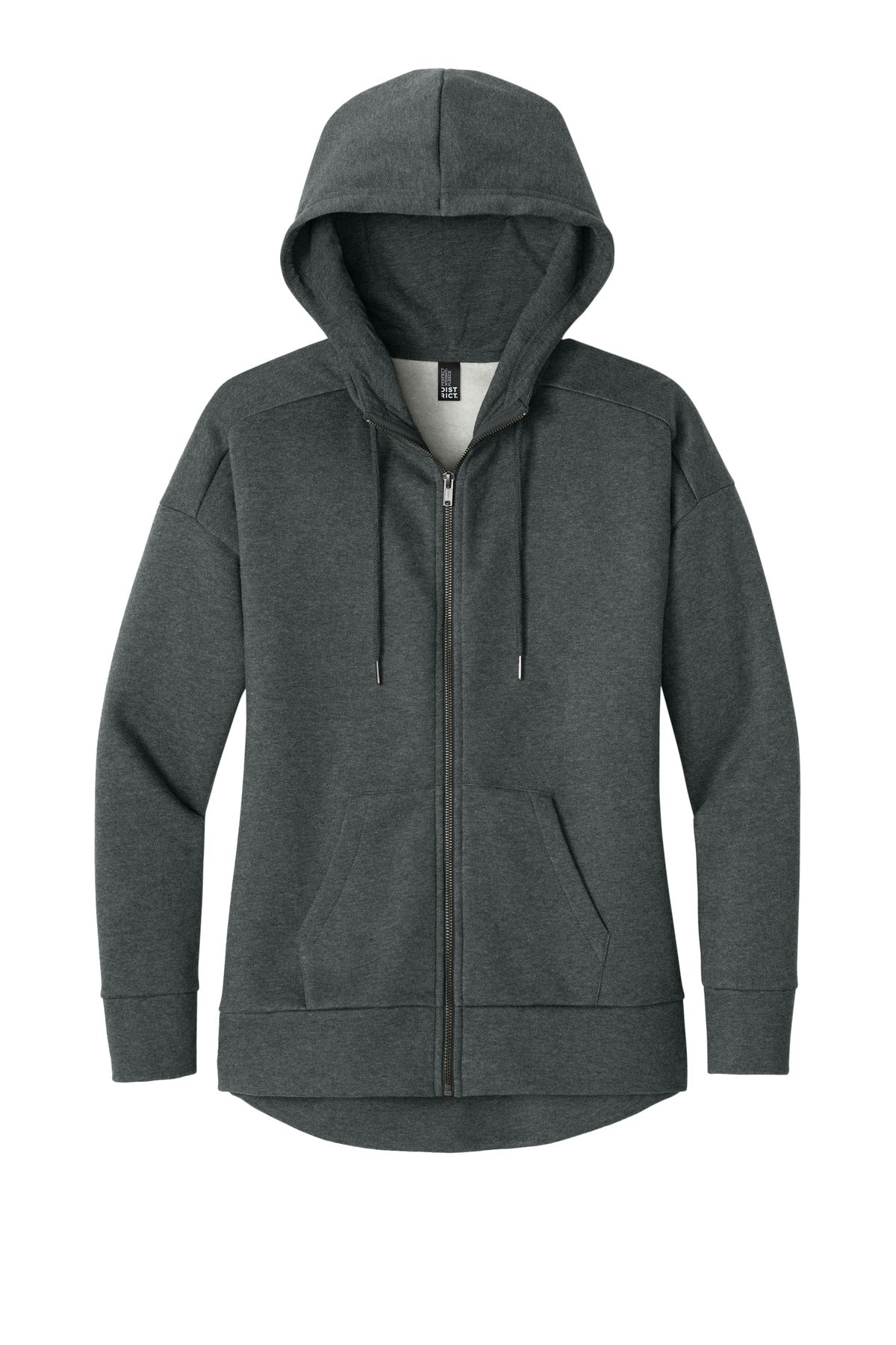 District ? Women's Perfect Weight ? Fleece Drop Shoulder Full-Zip Hoodie DT1104