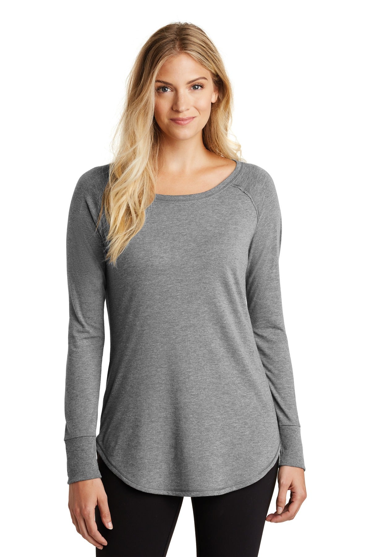 District ? Women's Perfect Tri ? Long Sleeve Tunic Tee. DT132L